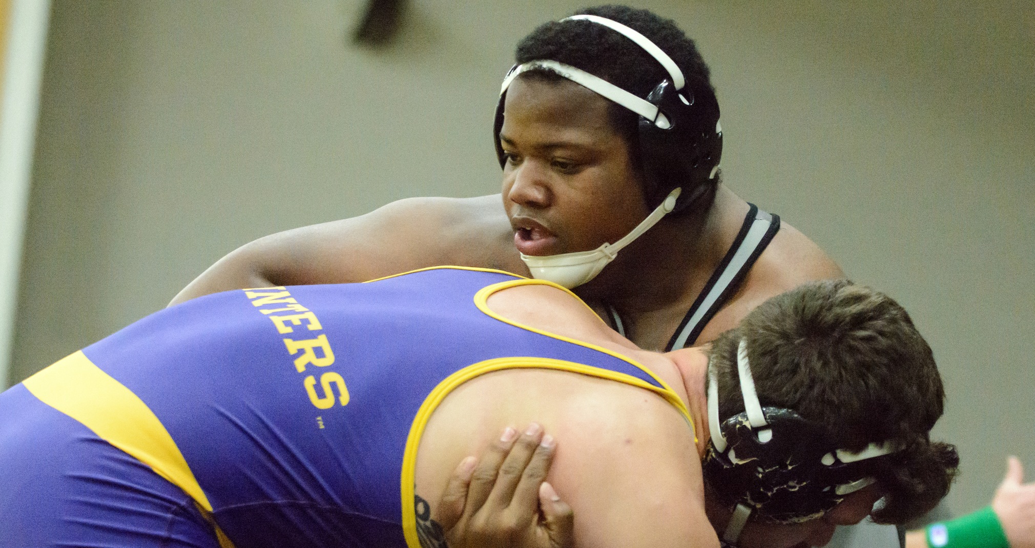 Michael Dunlap gave UW-Oshkosh its fifth victory against the Pointers with his 5-3 win at 285 pounds.