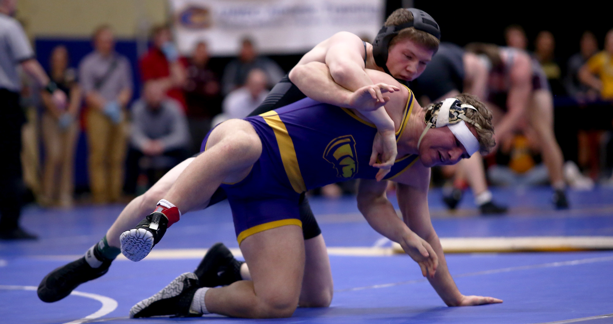 Beau Yineman compiled a 2-1 record and finished second in the 197-pound weight class at the WIAC Championship.