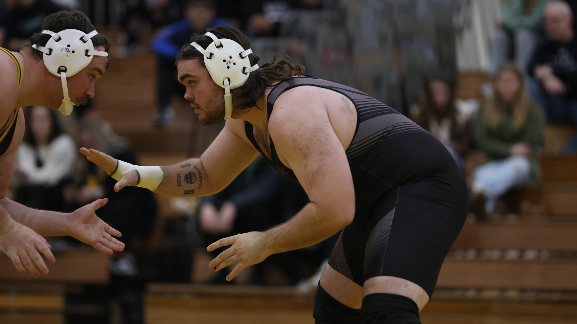 Camden Harms pinned his Warhawk opponent in 2:52 to score the Titans' only points on Saturday
