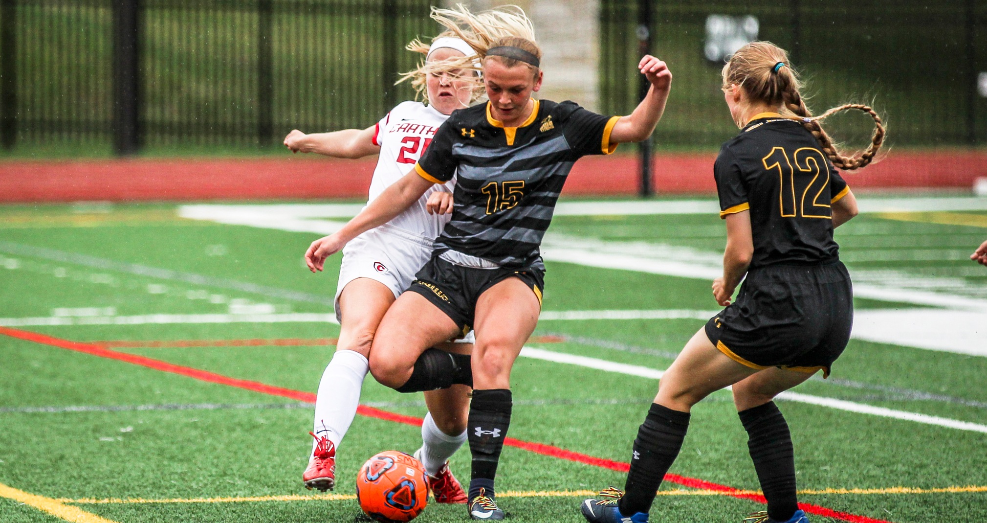 Kylee Brown gave UW-Oshkosh a 1-0 lead with her first collegiate goal.