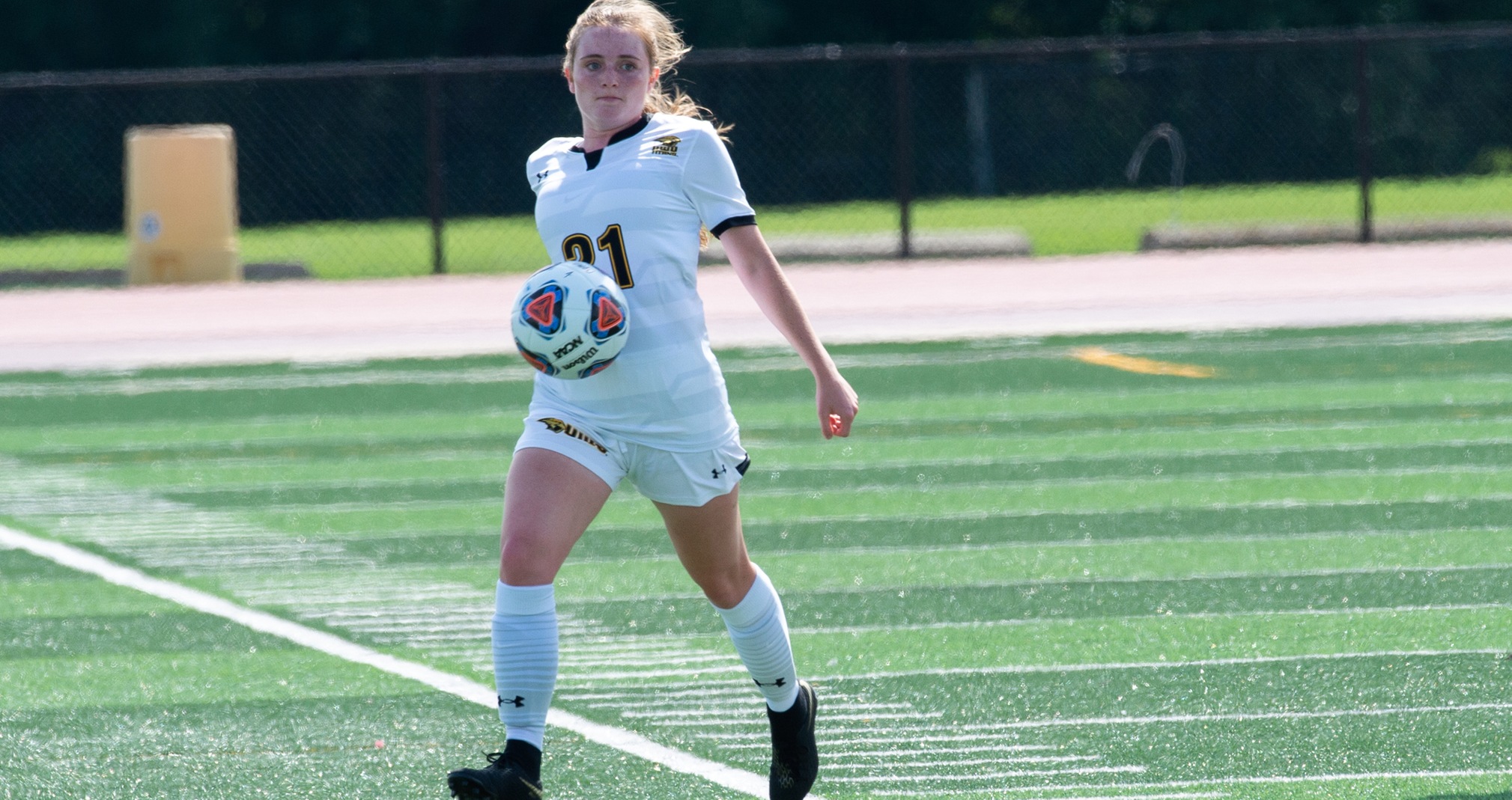 Emily Richter helped control the midfield area and limit the Blugolds to just one goal.