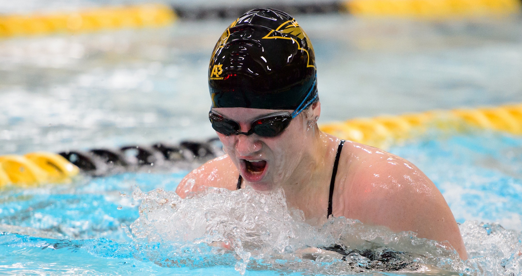 Rebecca Birriel placed third in the 100-yard breaststroke and fourth in individual medley races at 200 and 400 yards.