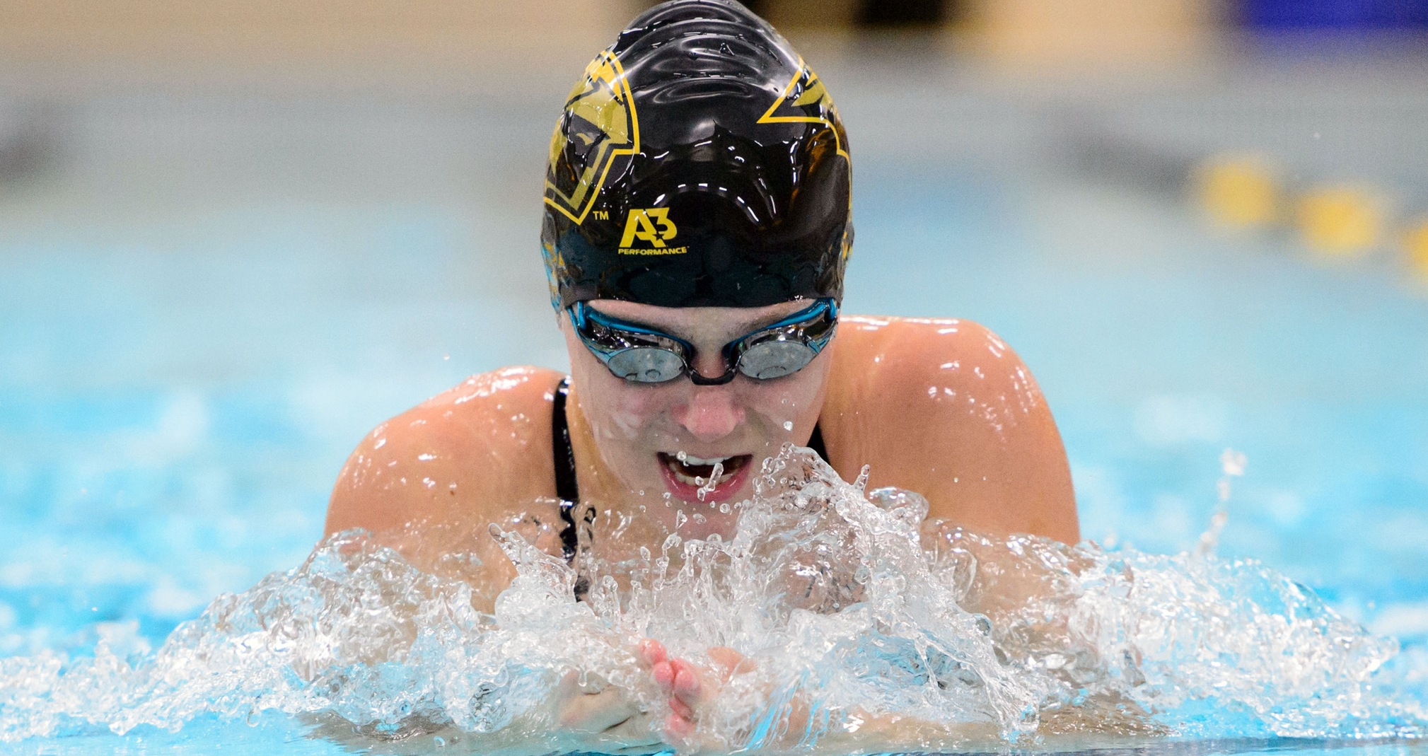 Sydney Challoner won the 100-yard breaststroke and finished third in the 100-yard butterfly against the Vikings.