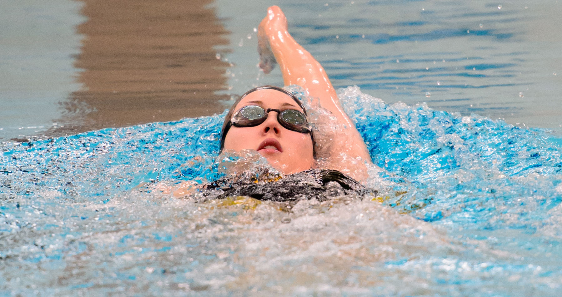 McKinzie Halkola finished in the top six in two events at the WIAC Championship, including the 200-yard backstroke where she placed second.