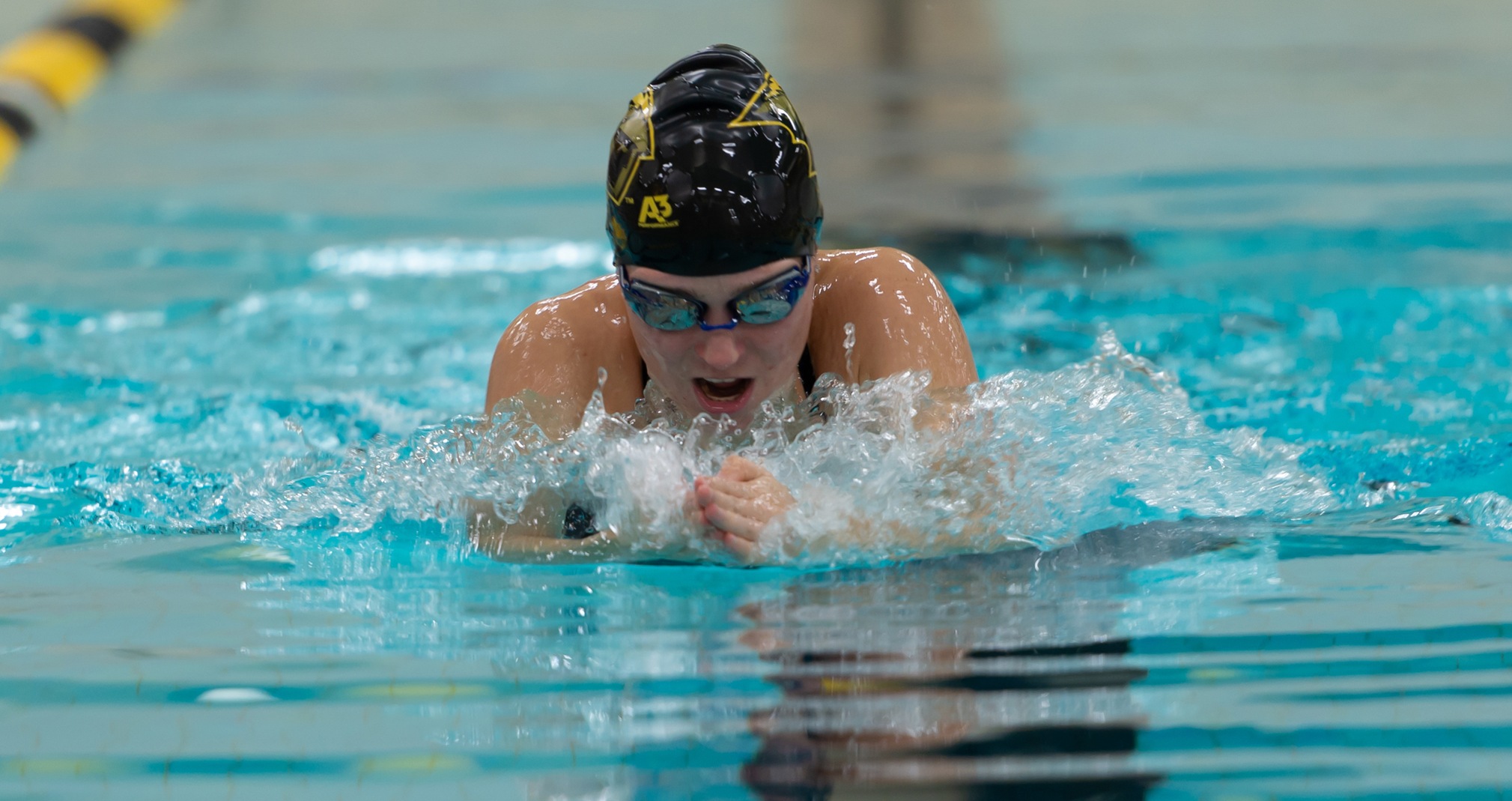 Sydney Challoner won the both the 100-yard breaststroke and 200-yard individual medley against the Pointers.