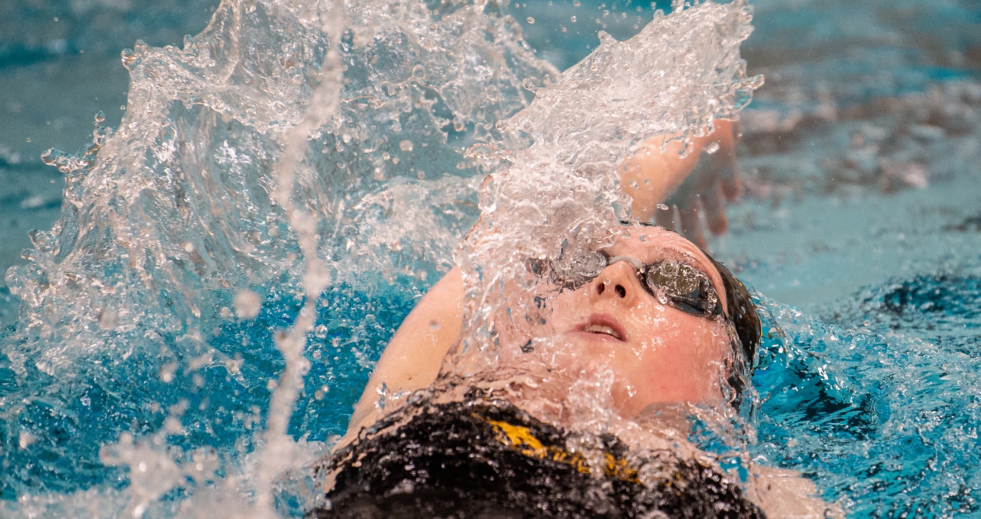 Jennifer Lutz finished second in the 100-yard backstroke and fourth in the 200-yard freestyle against the Vikings.