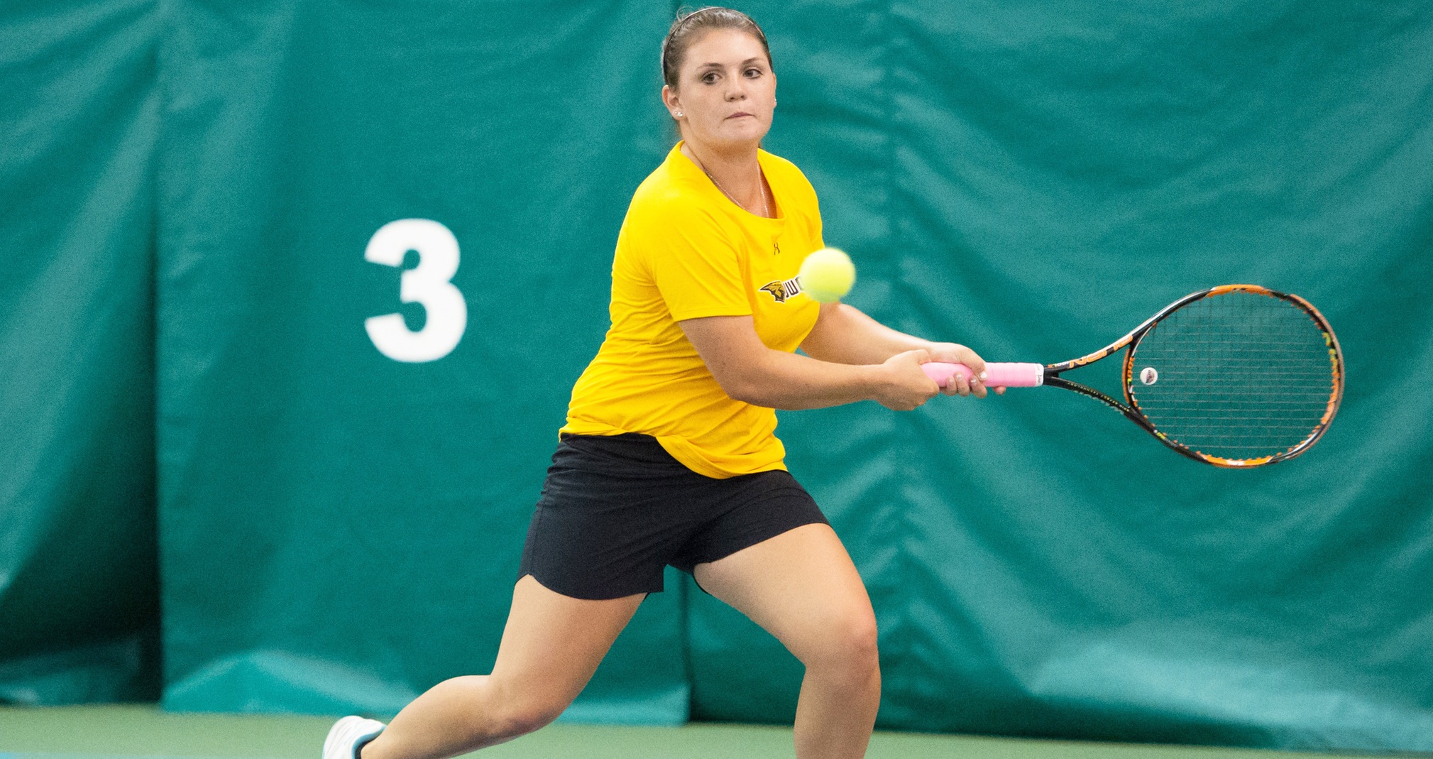 Samantha Koppa won at No. 5 singles against Coe College and at No. 2 doubles against Wartburg College.