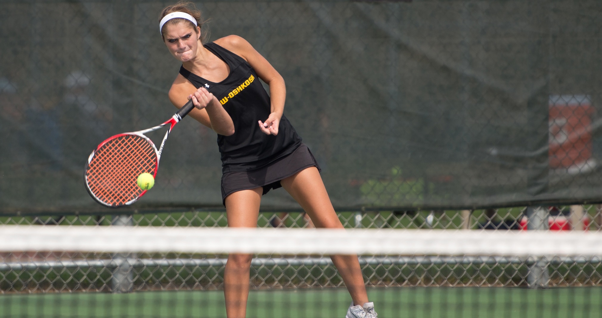 Alyssa Leffler was a winner at No. 2 singles against The College of Wooster.