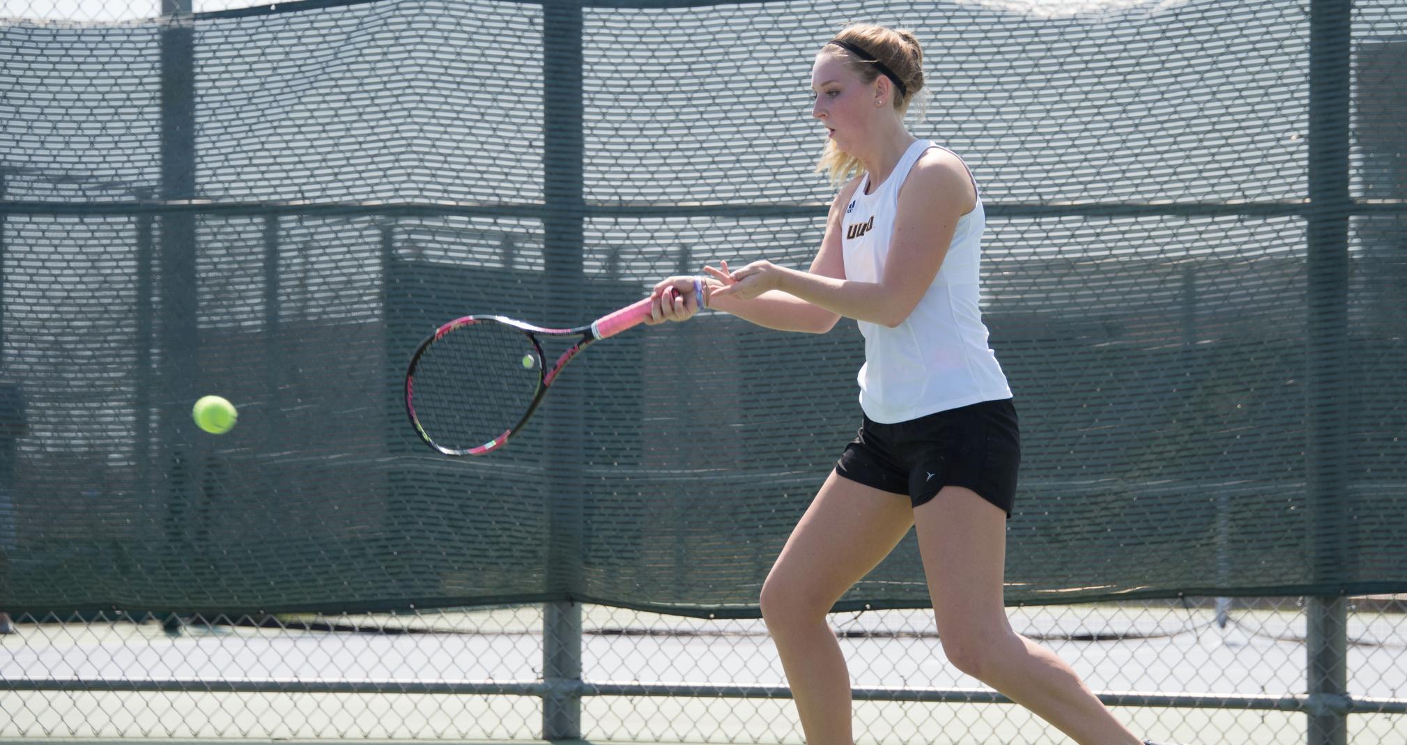 Bailey Sagen was involved in victories for the Titans at both No. 1 singles and No. 1 doubles.