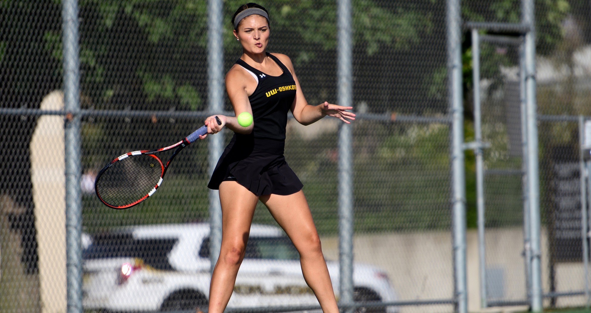 Kelley Hodyl compiled a 2-2 record during the Singles B Draw of the Hope College Invitational.
