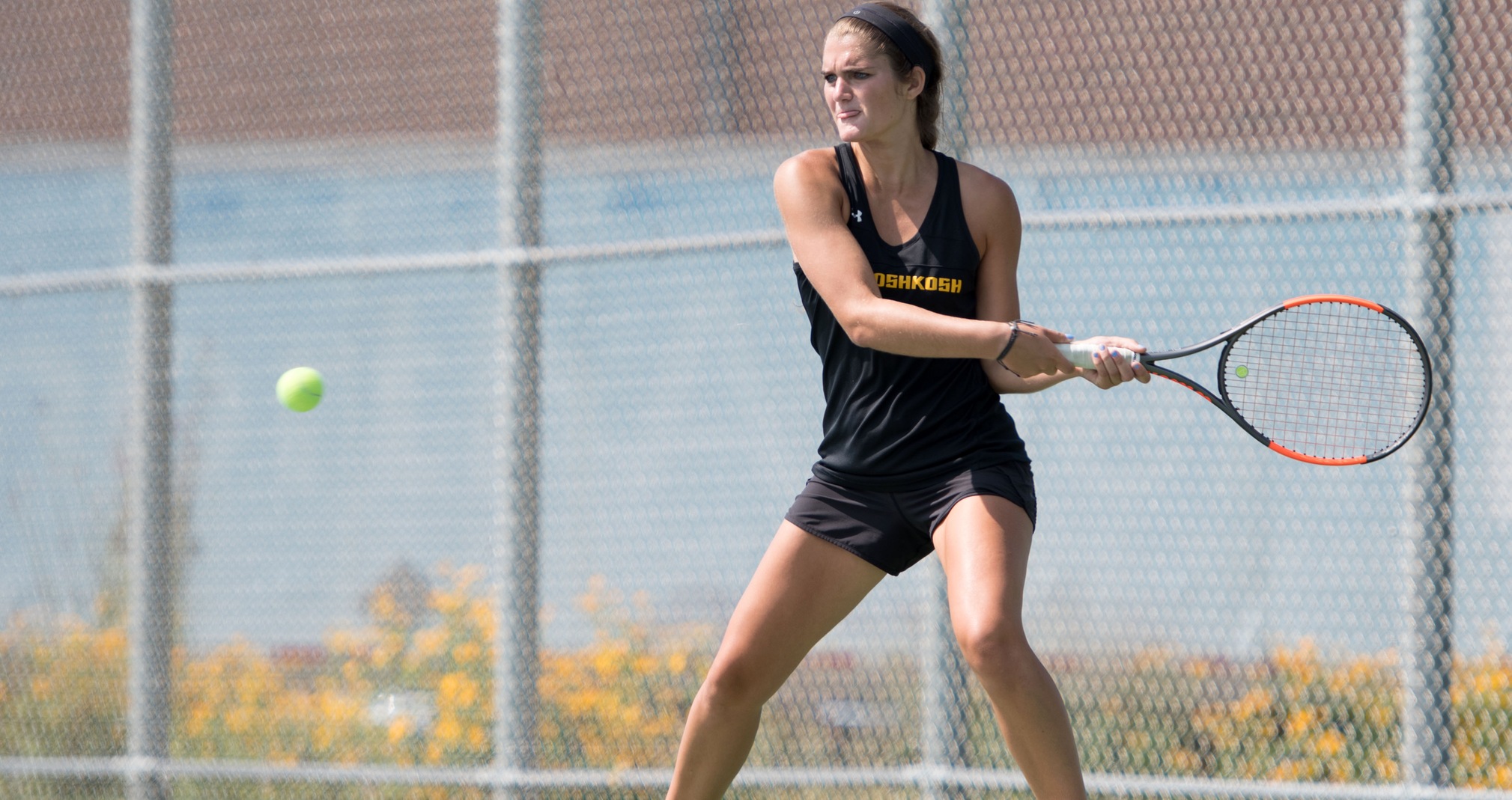 Alyssa Leffler won at No. 2 singles and at No. 2 doubles for the Titans against St. Norbert College.