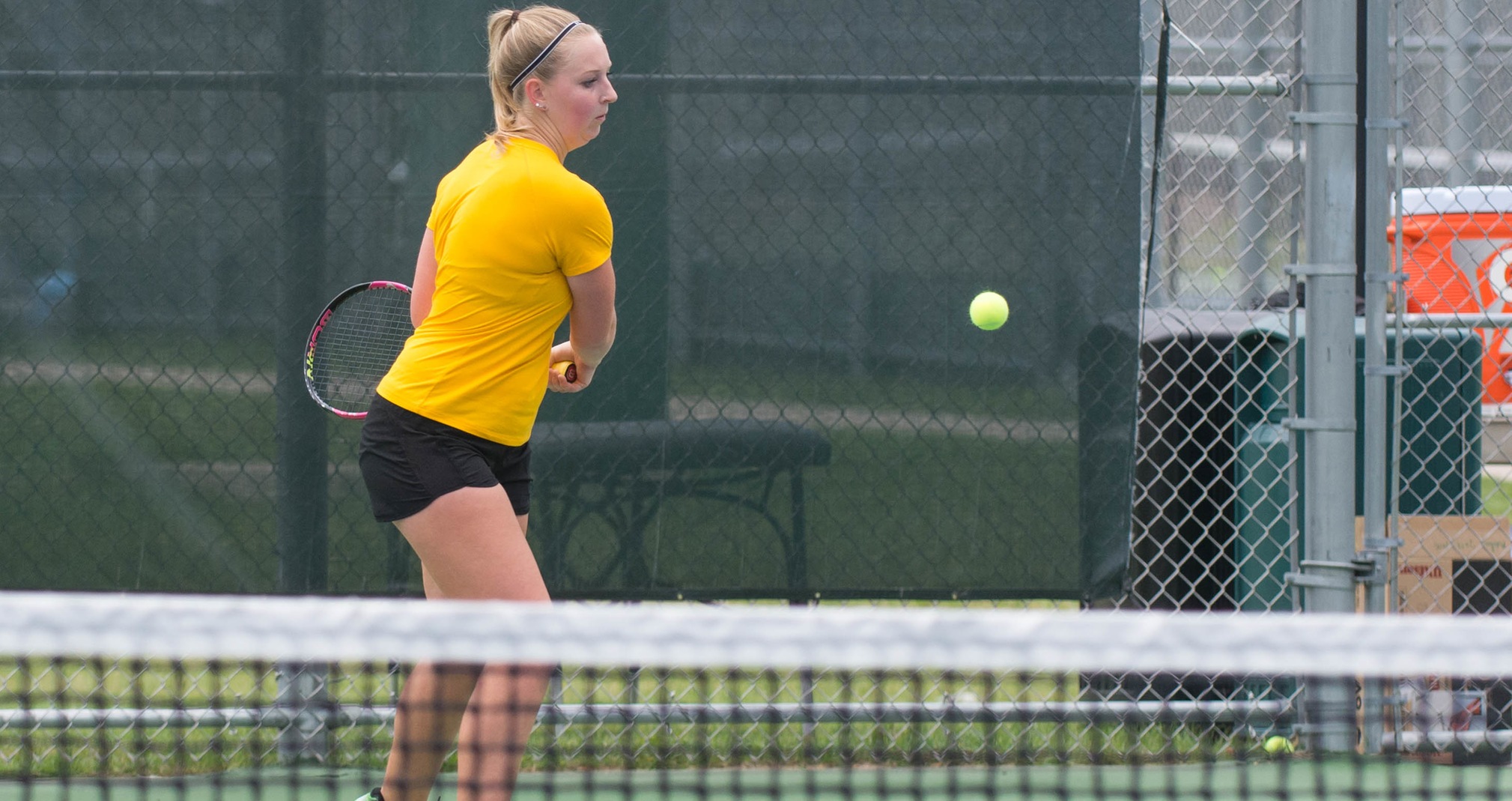 Bailey Sagen led the Titans to a convincing win over Marian University.