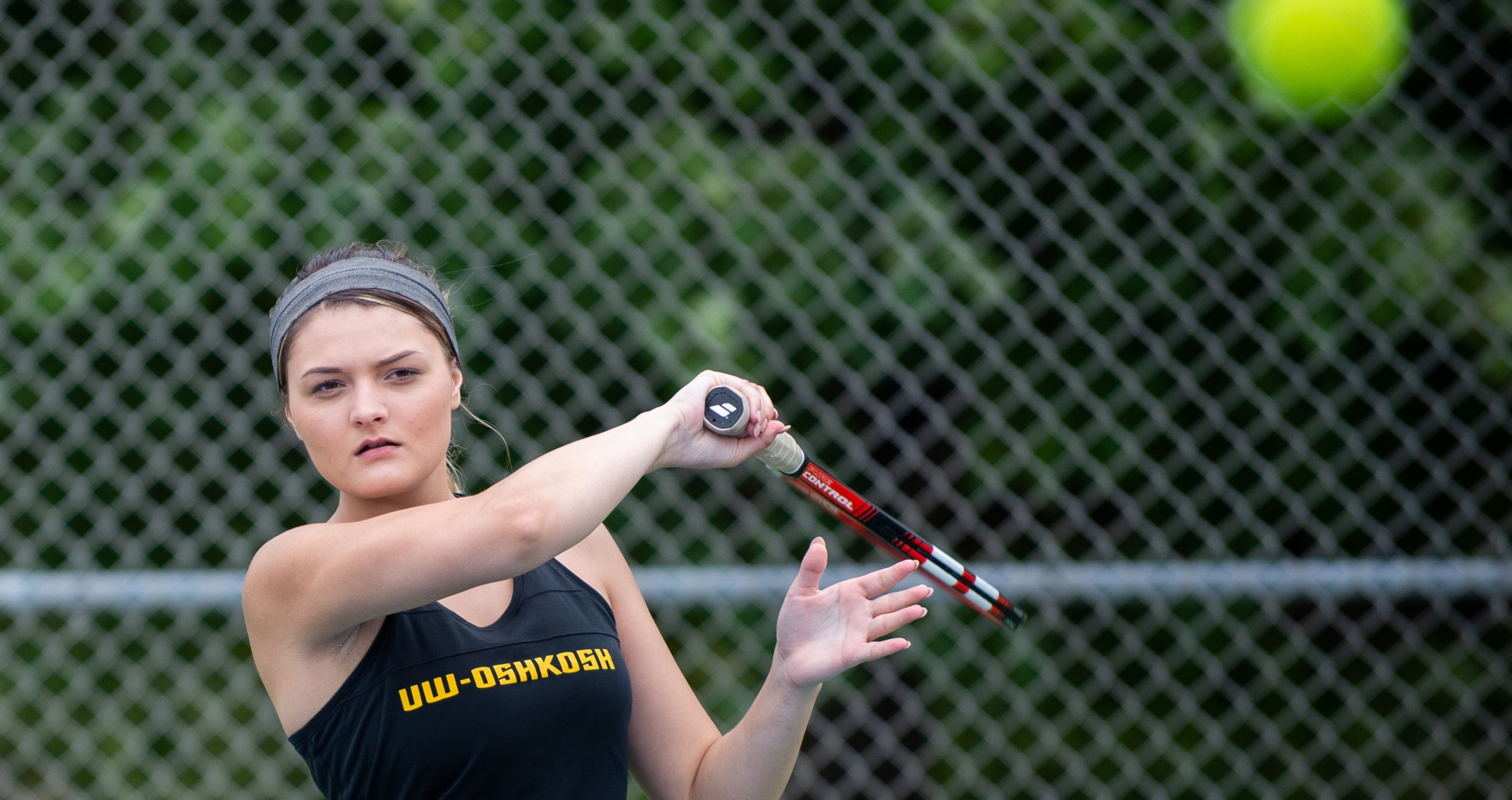 Kelley Hodyl competed at No. 1 singles and No. 3 doubles against Wellesley College.