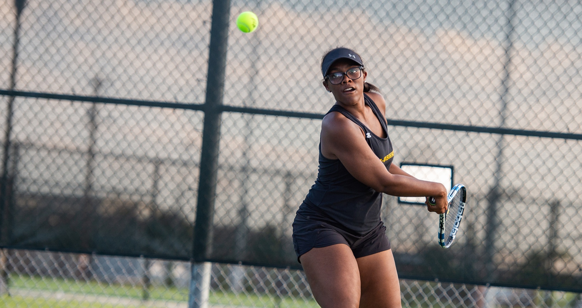 Michelle Spicer was involved in both UW-Oshkosh wins (No. 5 singles & No. 2 doubles) against George Fox University.