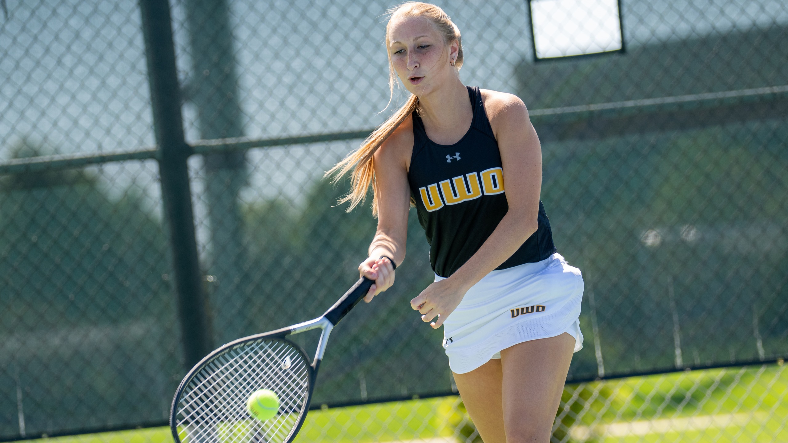 Jenna Nolde teamed with Alyssa Pattee for a seventh-place finish at No. 1 doubles.
