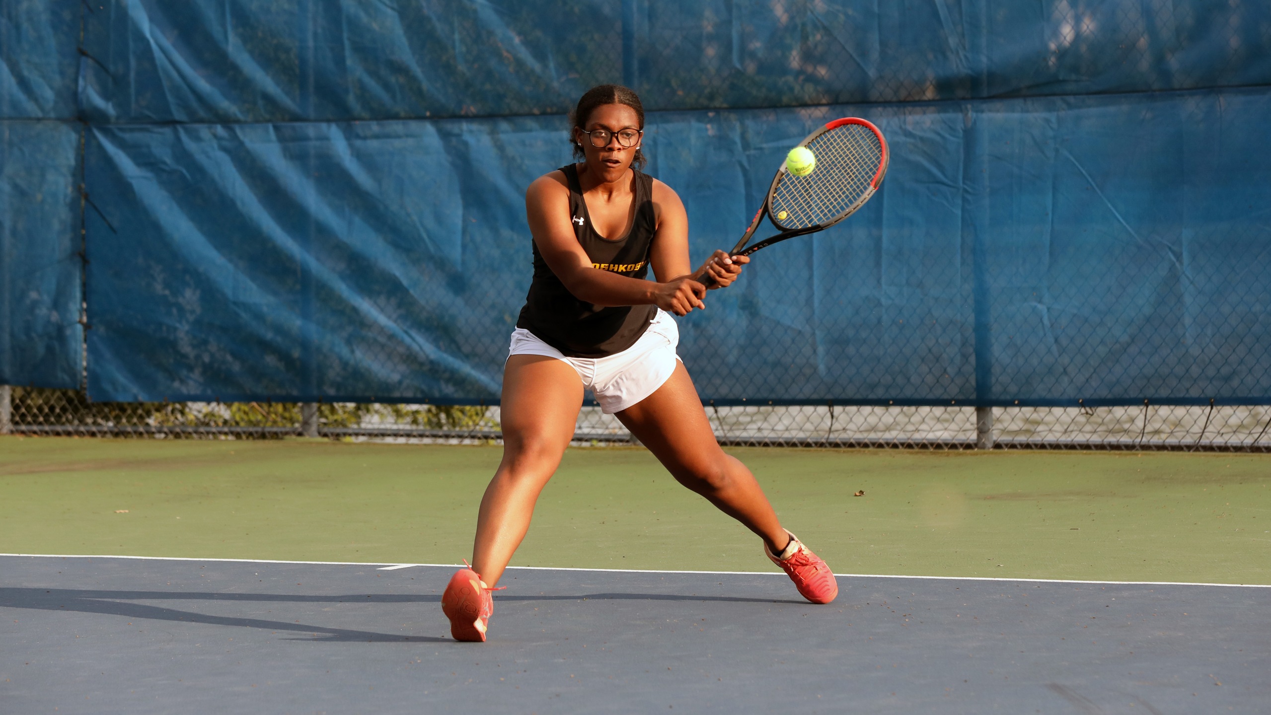 Michelle Spicer earned a 6-1, 6-1 victory for the Titans at No. 1 singles against the Vikings.