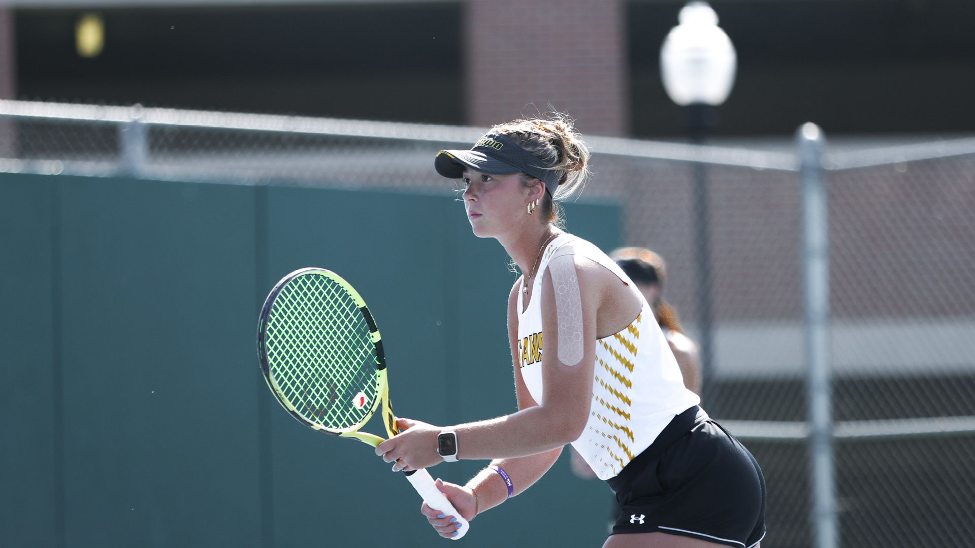Jameson Gregory blanked her opponent in the No. 4 singles 6-0, 6-0