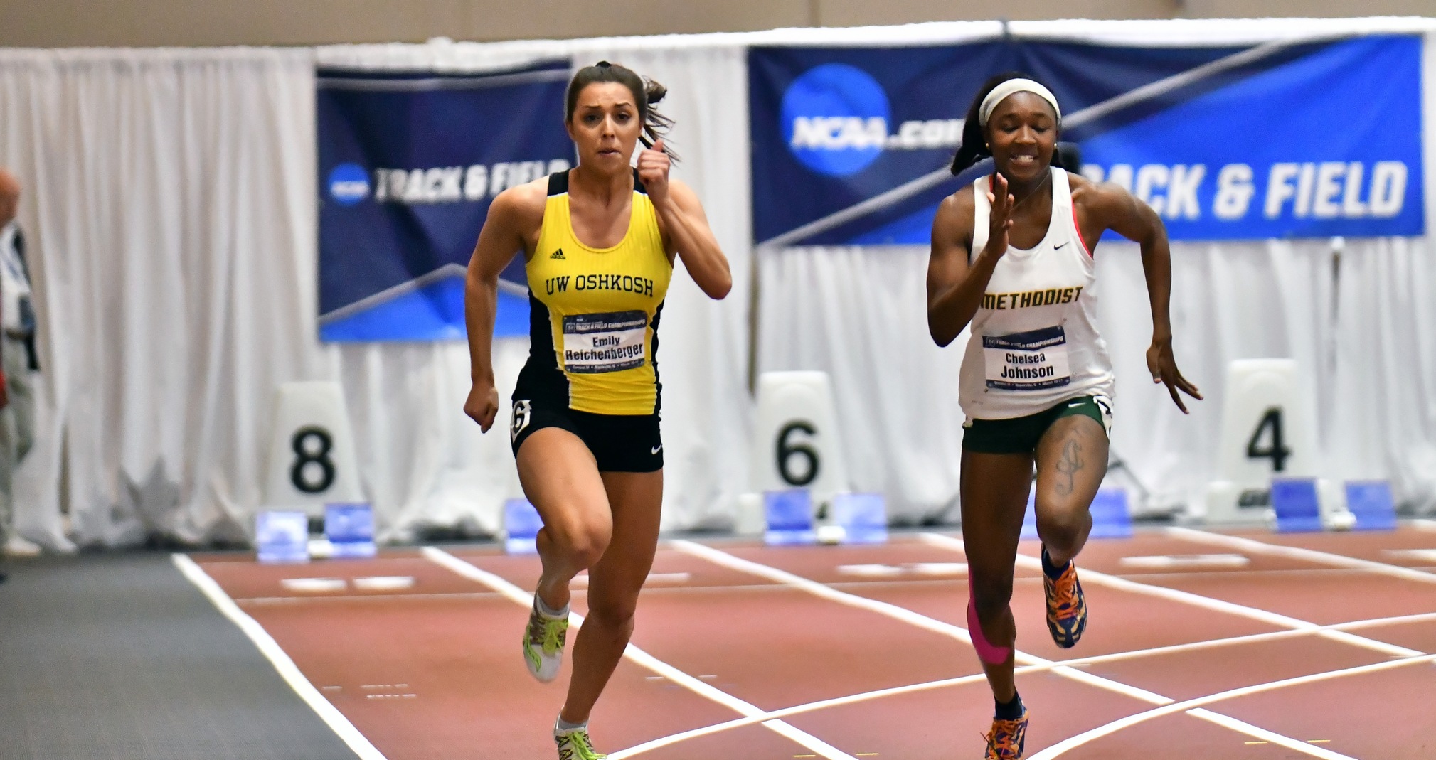 Emily Reichenberger finished eighth in the 60- and 12th in the 200-meter dashes at this year's NCAA Championship.