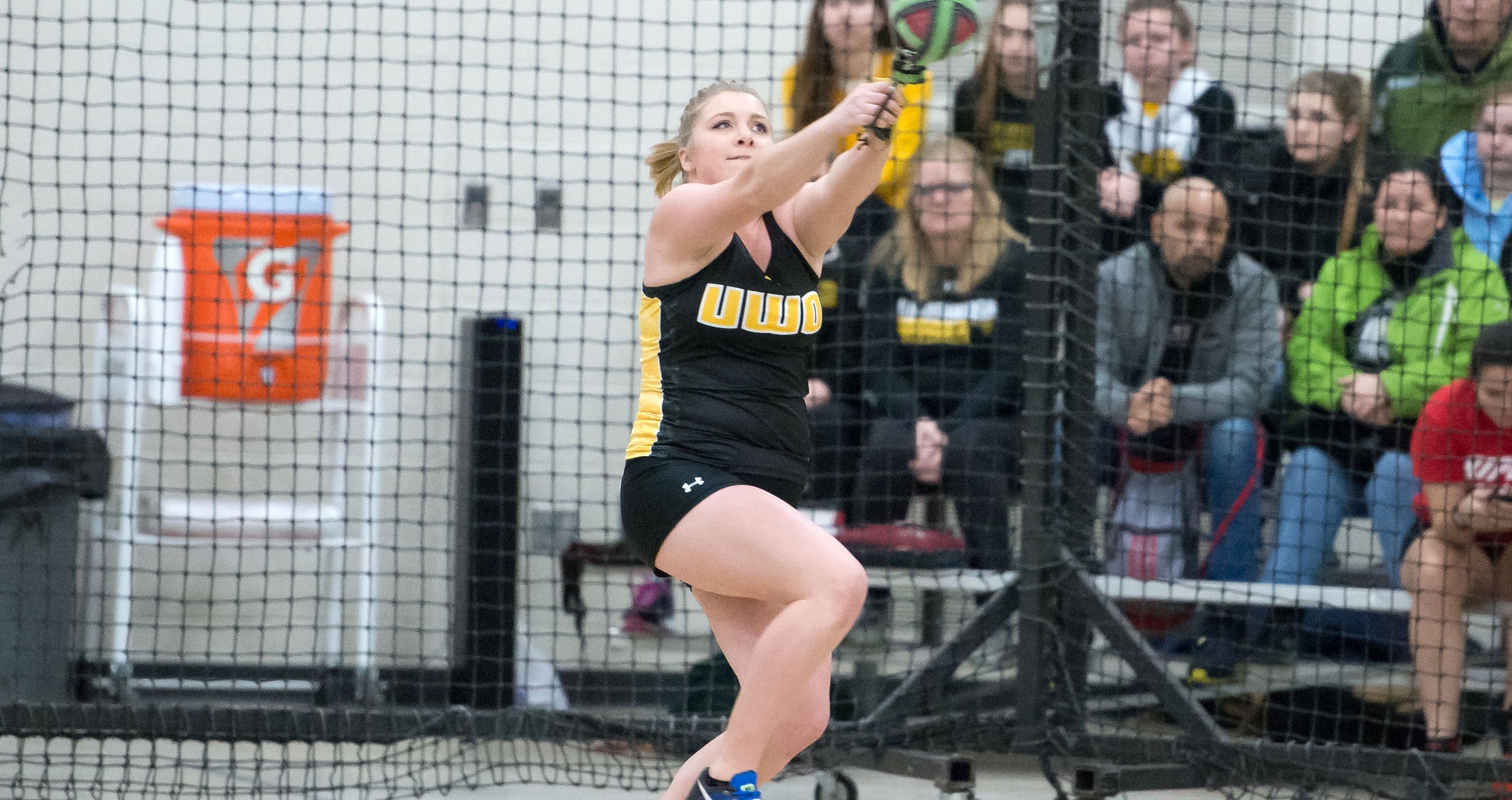 Ellie Infante placed second in the weight throw.