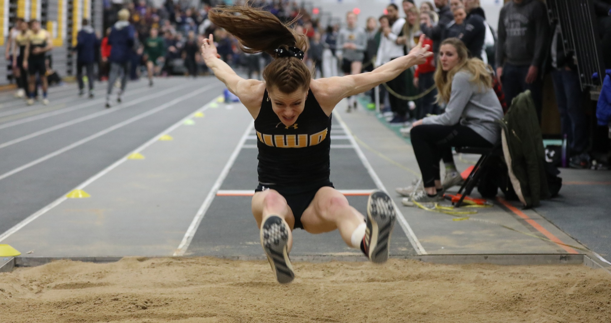 Lauren Wrensch broke the UW-Oshkosh record in the long jump for the second time this season.