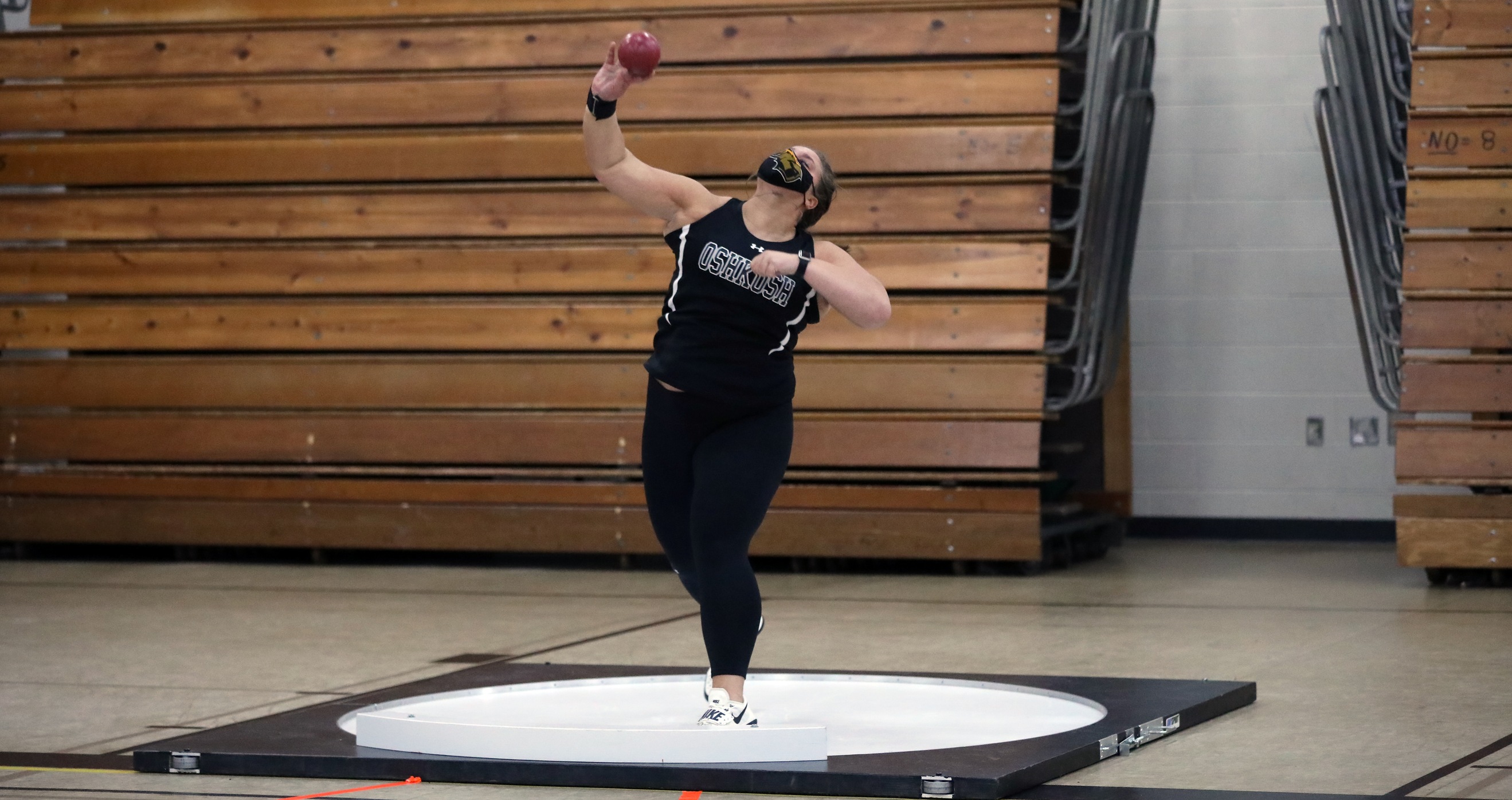 Brenna Masloroff finished fourth in the shot put for the Titans.
