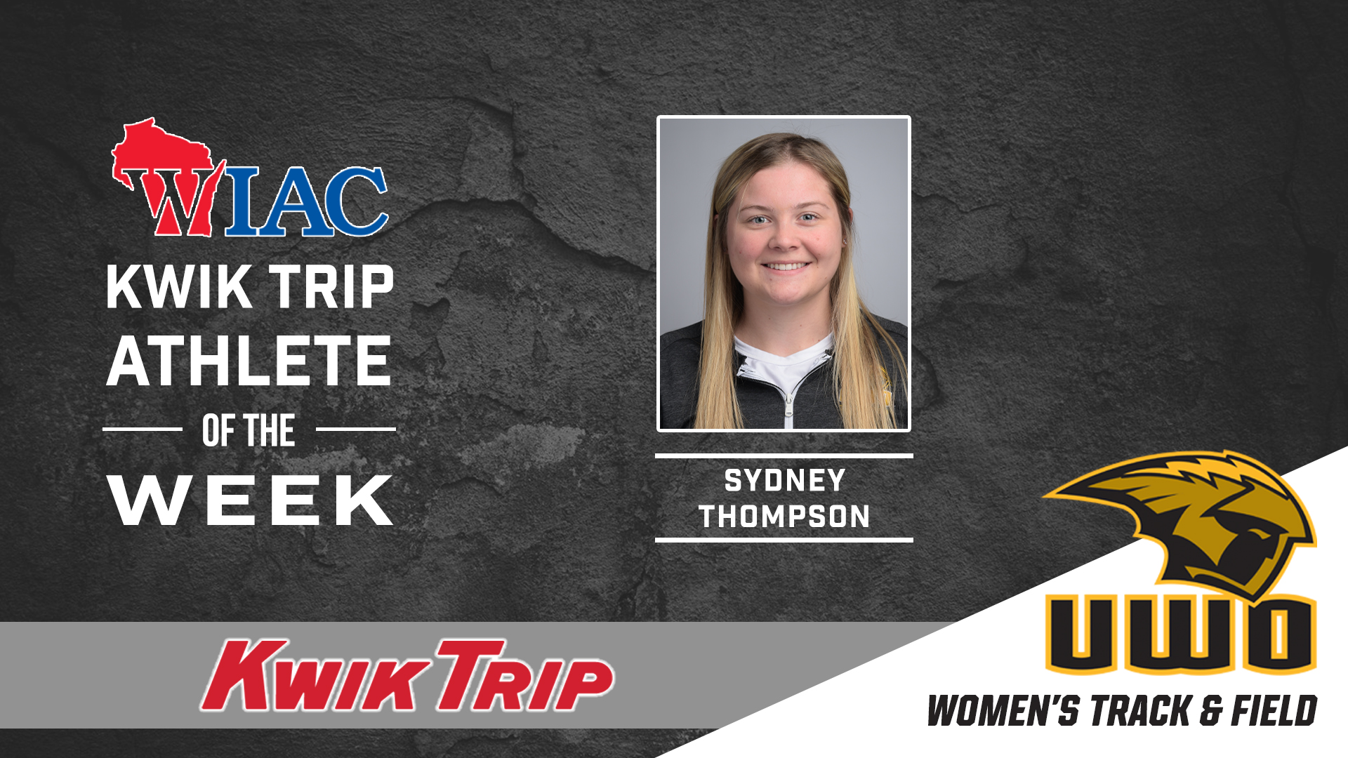 WIAC Selects Thompson As Track & Field Athlete Of The Week