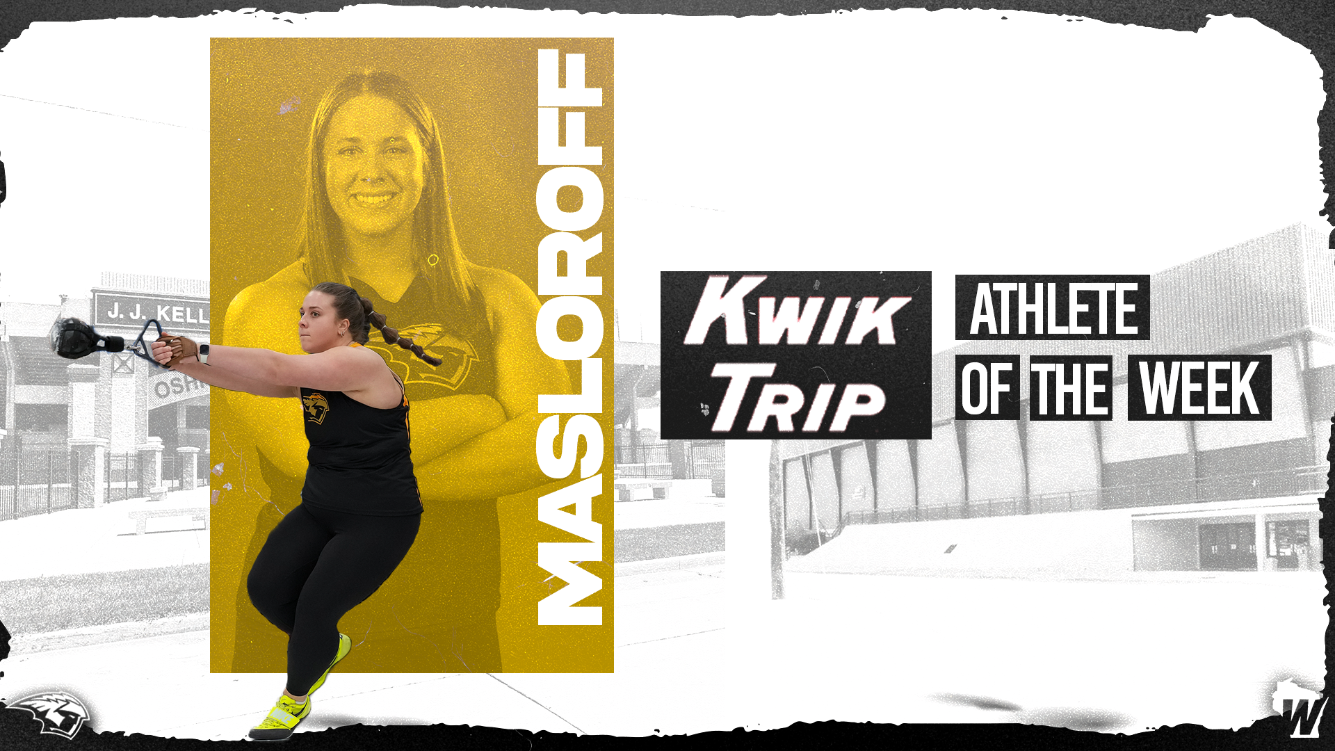 Masloroff Named WIAC x Kwik Trip Athlete Of The Week