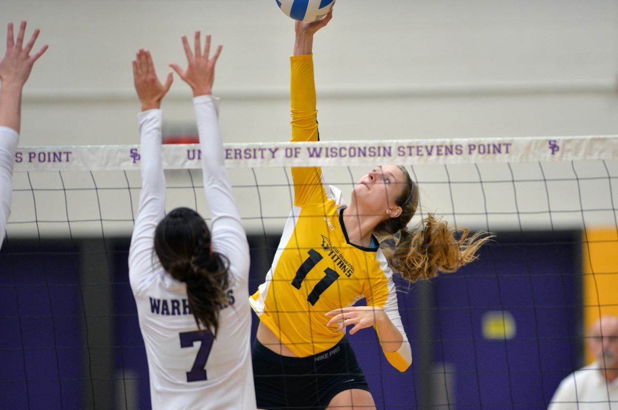 Katelyn Malcheski, a repeat selection on the All-WIAC First Team, ranks 20th in the NCAA Division III in kills.