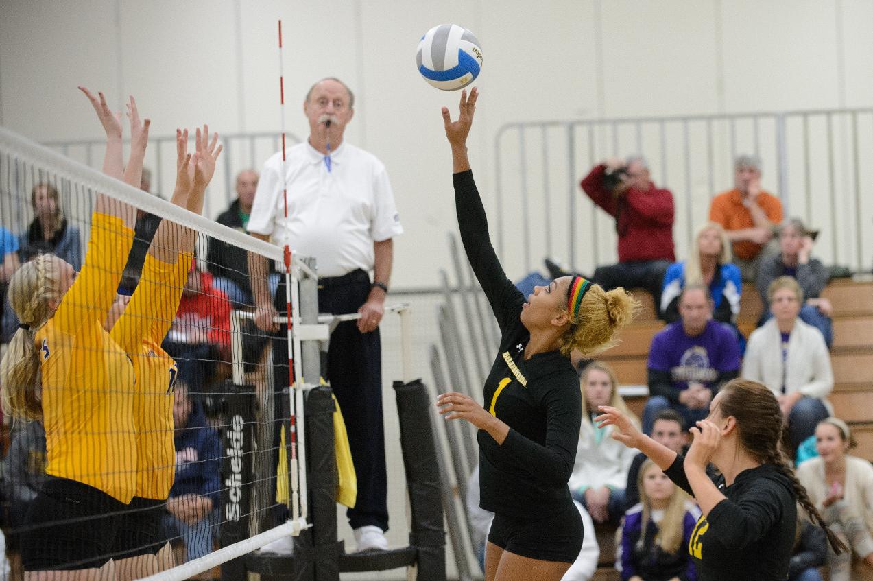 Nerissa Vogt contributed 12 kills, a team-high five blocks and three service aces to the UW-Oshkosh victory.