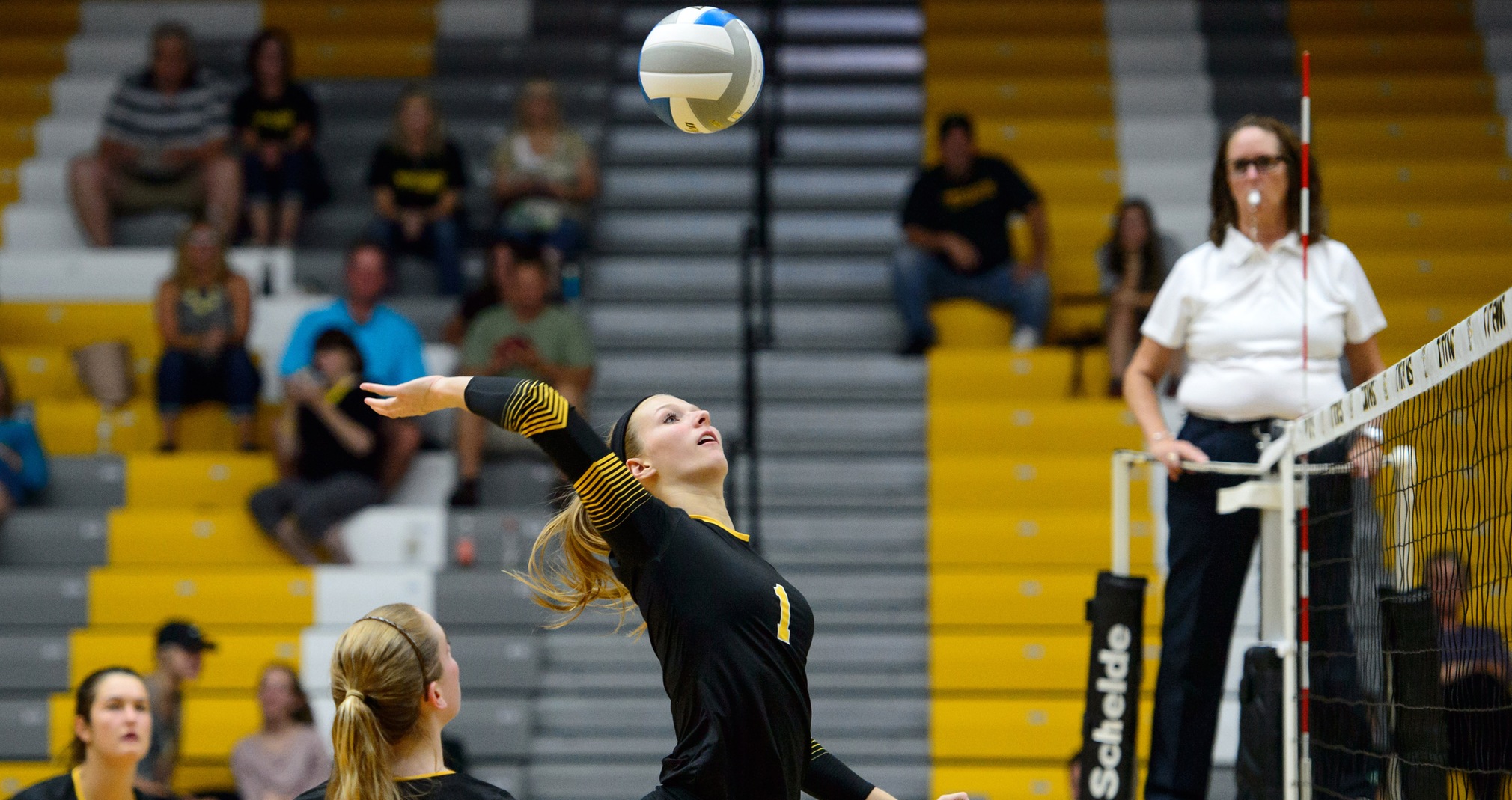 Shelby Coron recorded six kills in both matches as the Titans defeated Lawrence University and St. Norbert College.