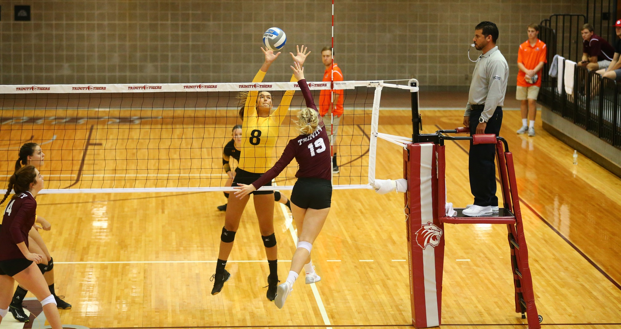 Tina Elstner had 13 kills and three digs during the Titans' victory over Whitman College.