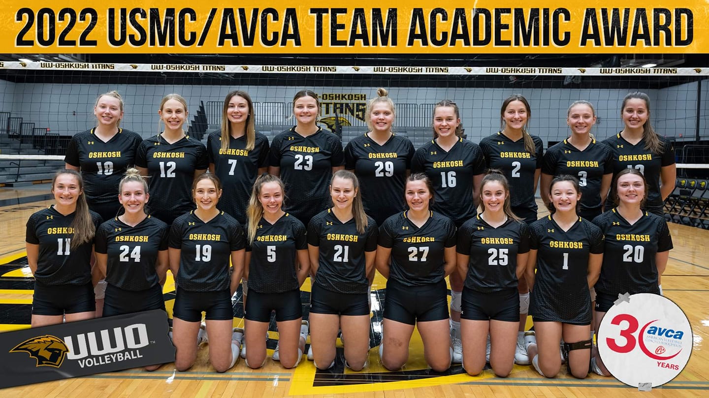 Women's Volleyball Earns Team Award for Academic Excellence