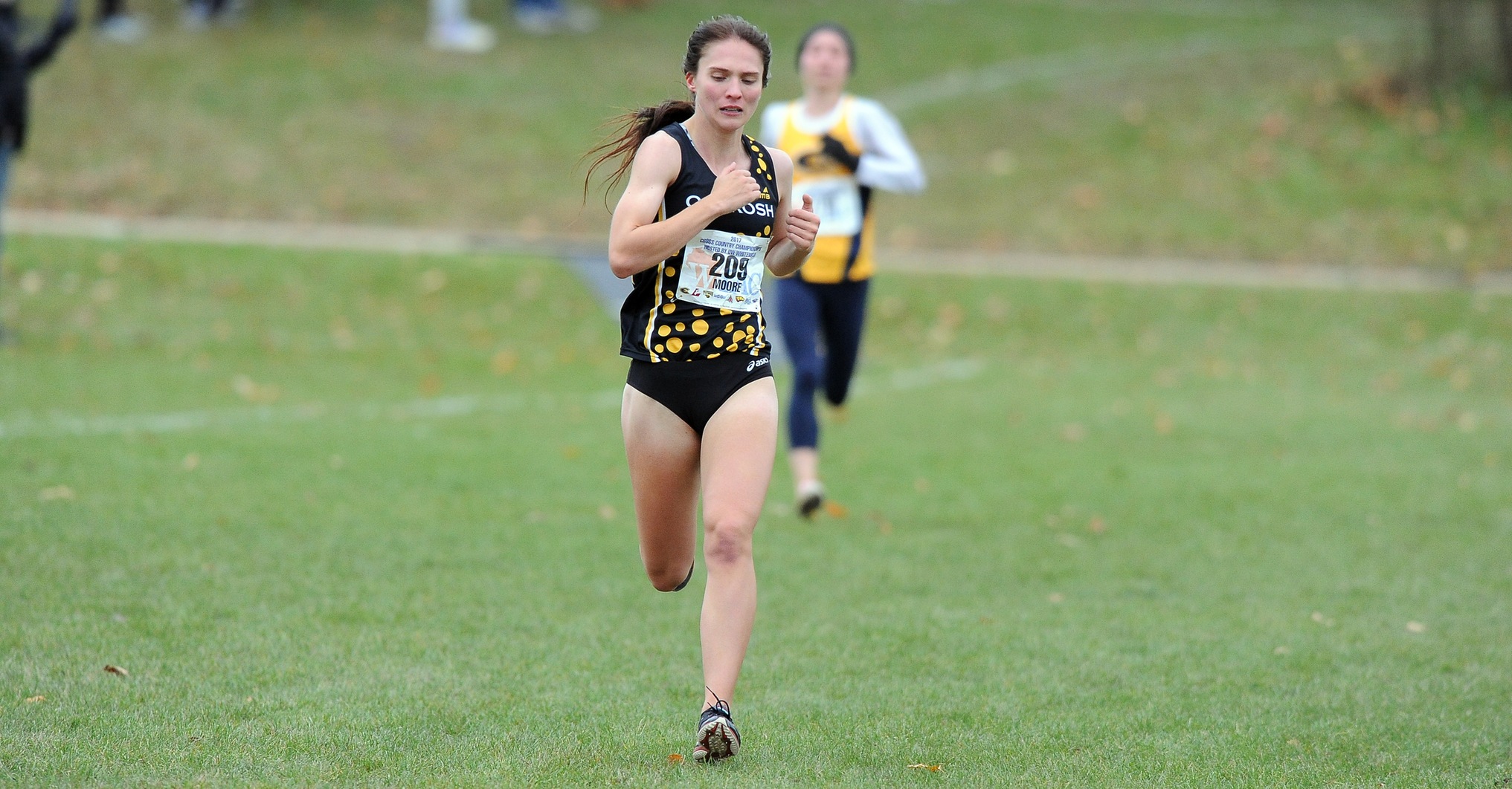 Cheyenne Moore is the seventh Titan to win more than one WIAC Championship race.