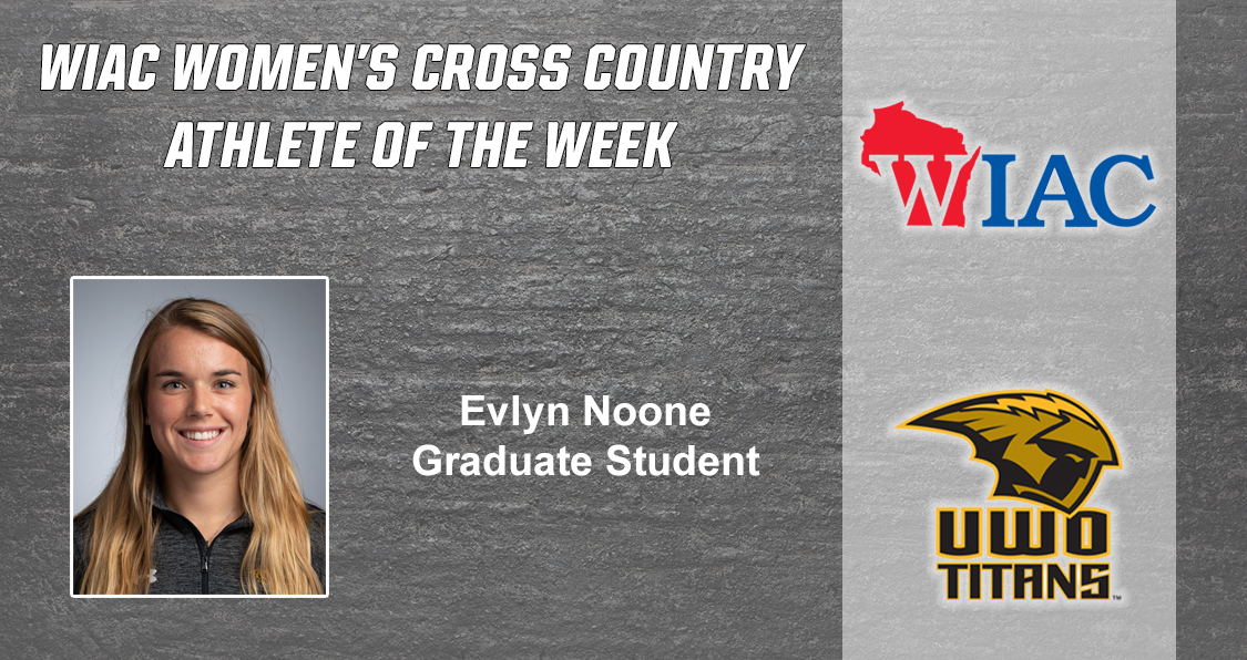 Noone Claims WIAC Cross Country Athlete Of The Week Award