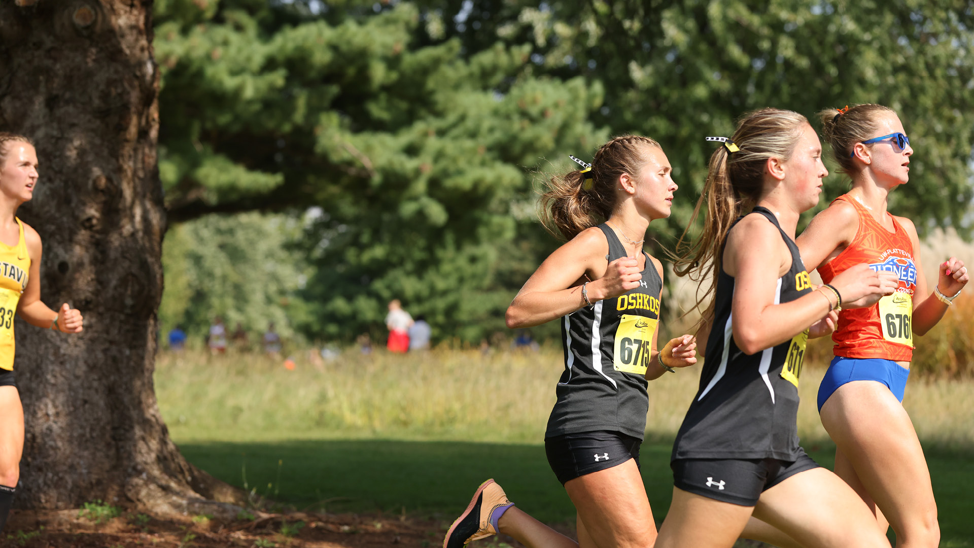 Gracie Buchinger (third from right) led UWO with a third place finish in 24:03.6