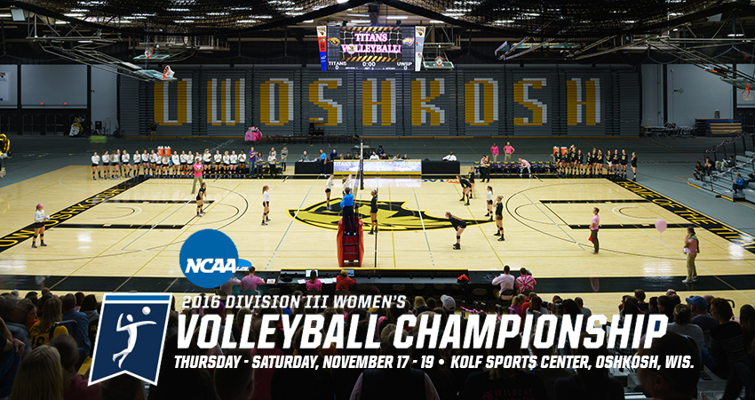 UW-Oshkosh's Kolf Sports Center also hosted the semifinals and final of the 1996 NCAA Division III Women's Volleyball Championship.