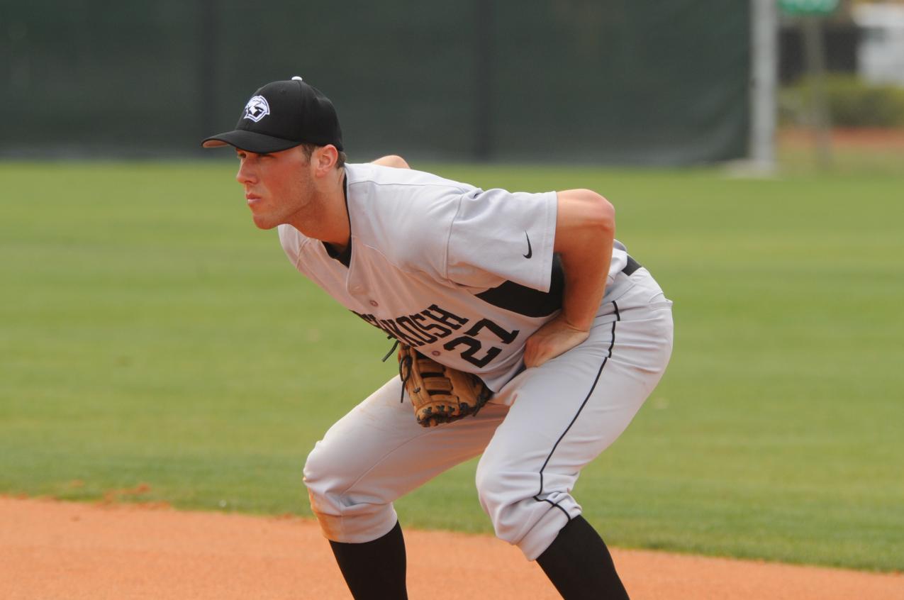 Brock Guetzke earned a pitching victory while totaling five hits