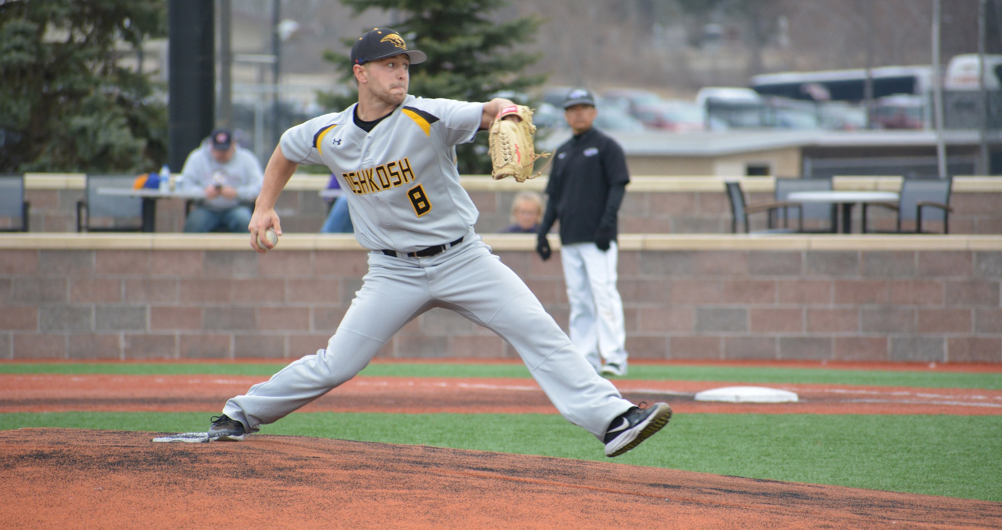 Nick McLees scattered five hits during his complete-game victory over the second-ranked Warhawks.