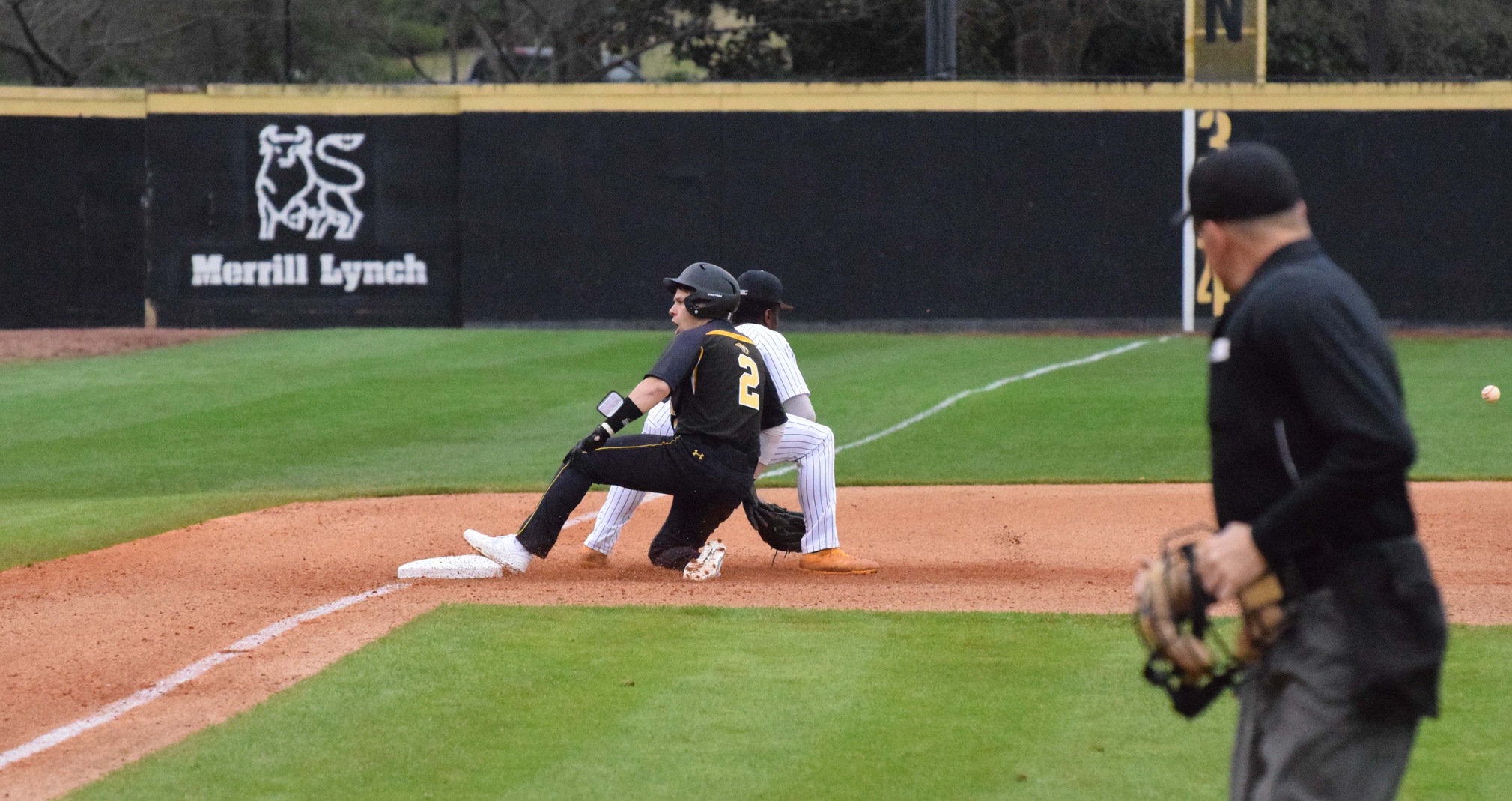 One of the Titans' four hits against the Panthers was Dylan Ott's first-inning triple.