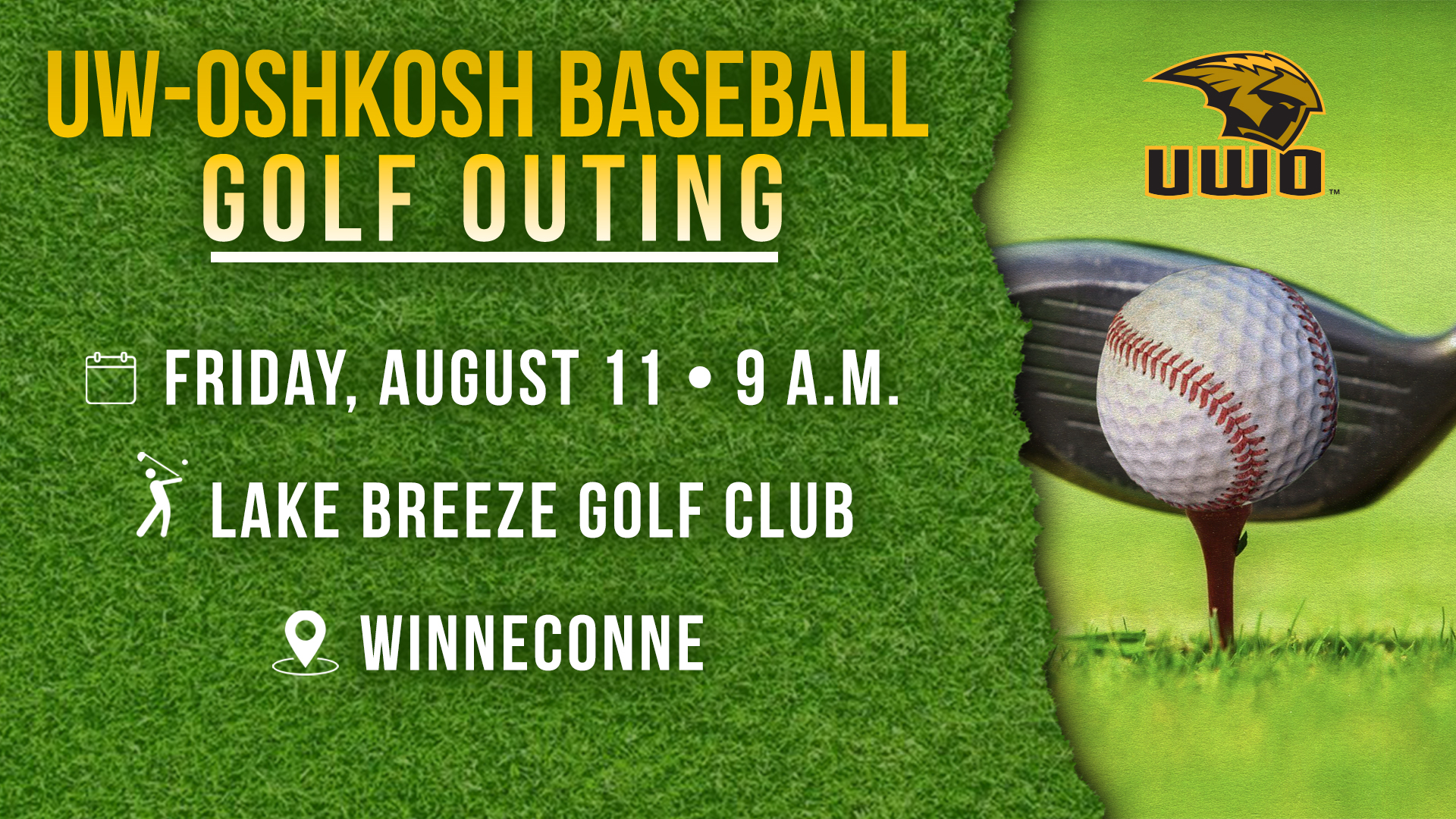 UW-Oshkosh Baseball Program To Hold Golf Outing