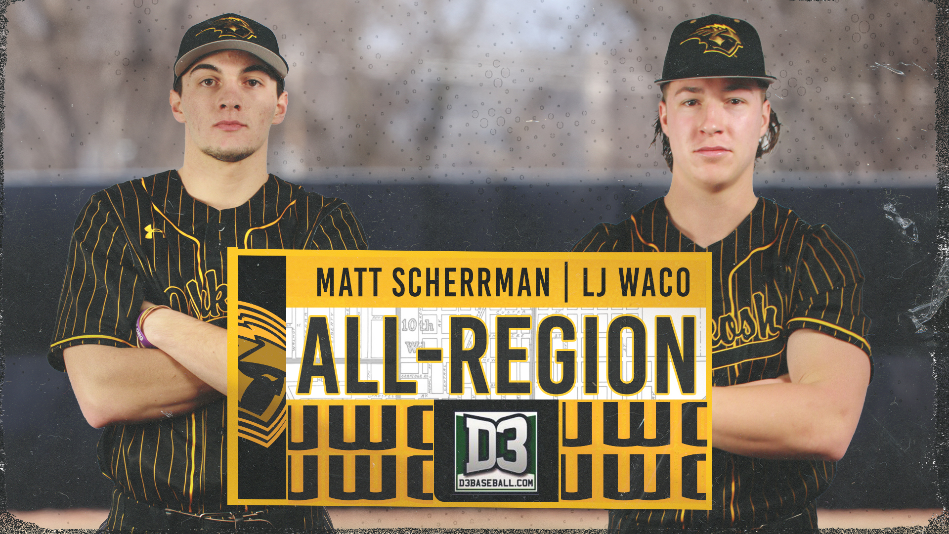Matt Scherrman and LJ Waco, D3baseball.com All-Region