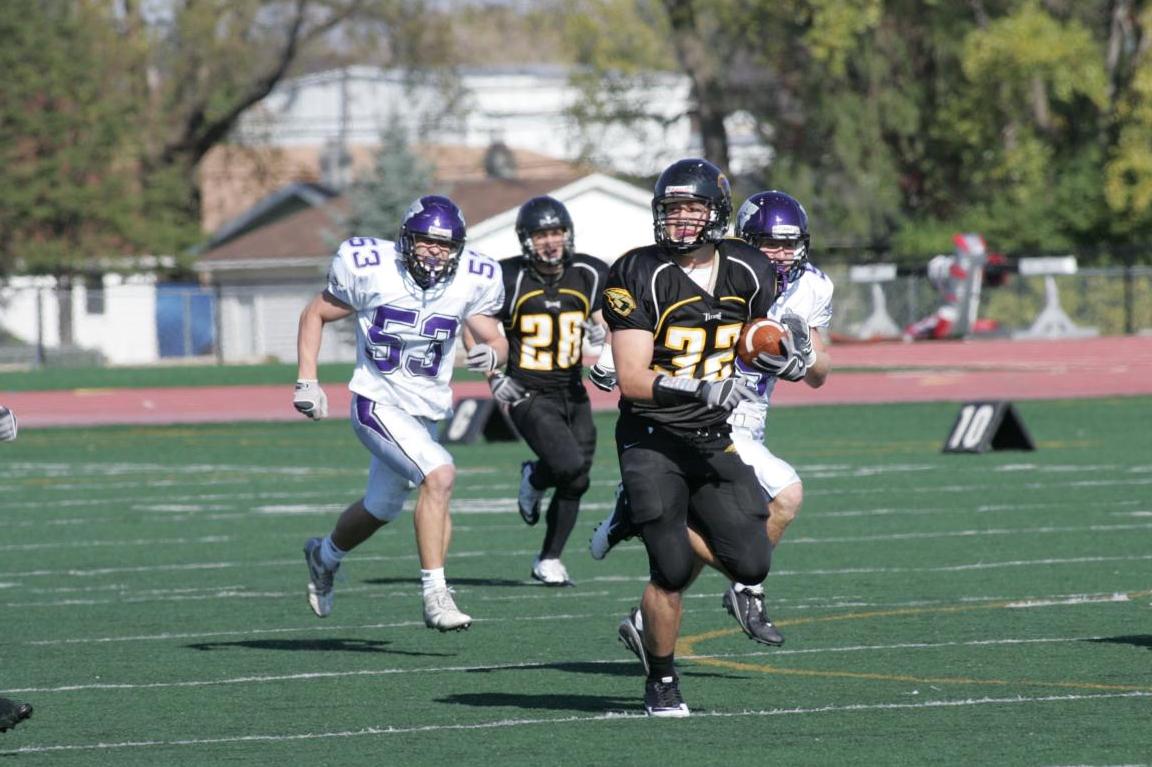 The Titans' Cole Myhra rushed for 118 yards and one touchdown
