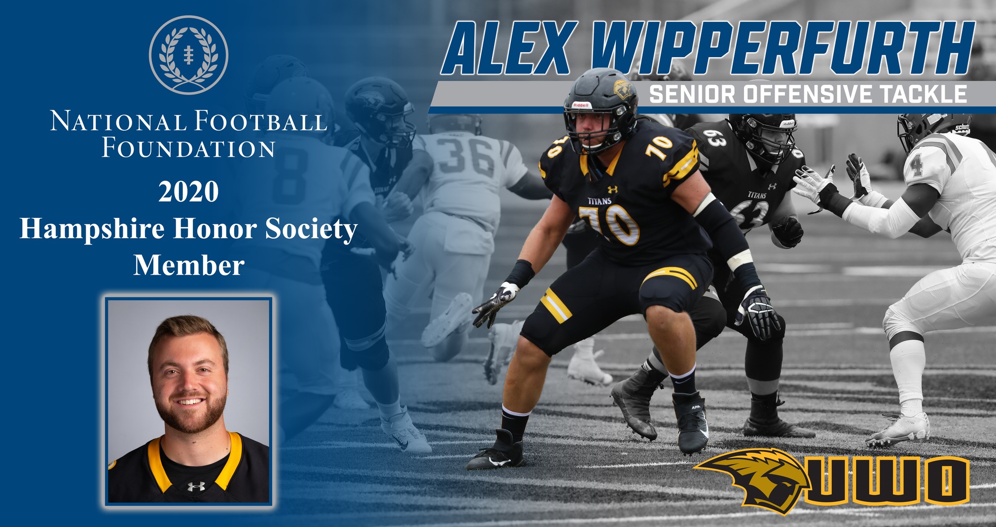 Wipperfurth Named To National Football Foundation's Honor Society