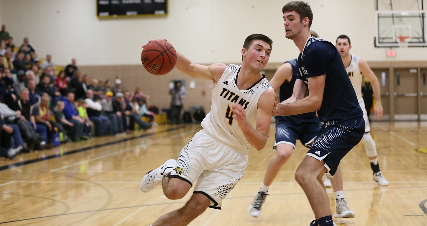 Brett Wittchow scored a career-high 18 points to help the Titans move to the title game of the WIAC Championship.