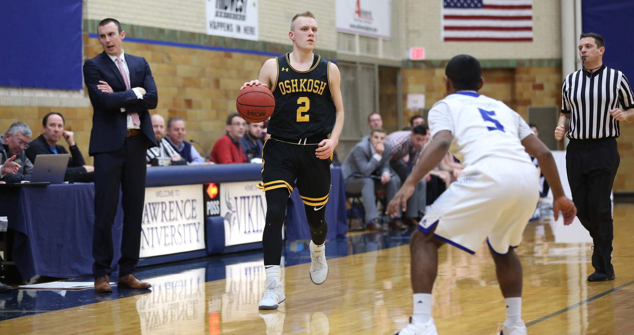 Ben Boots tallied 12 points, eight rebounds and seven assists during UW-Oshkosh's win over Lawrence University.
