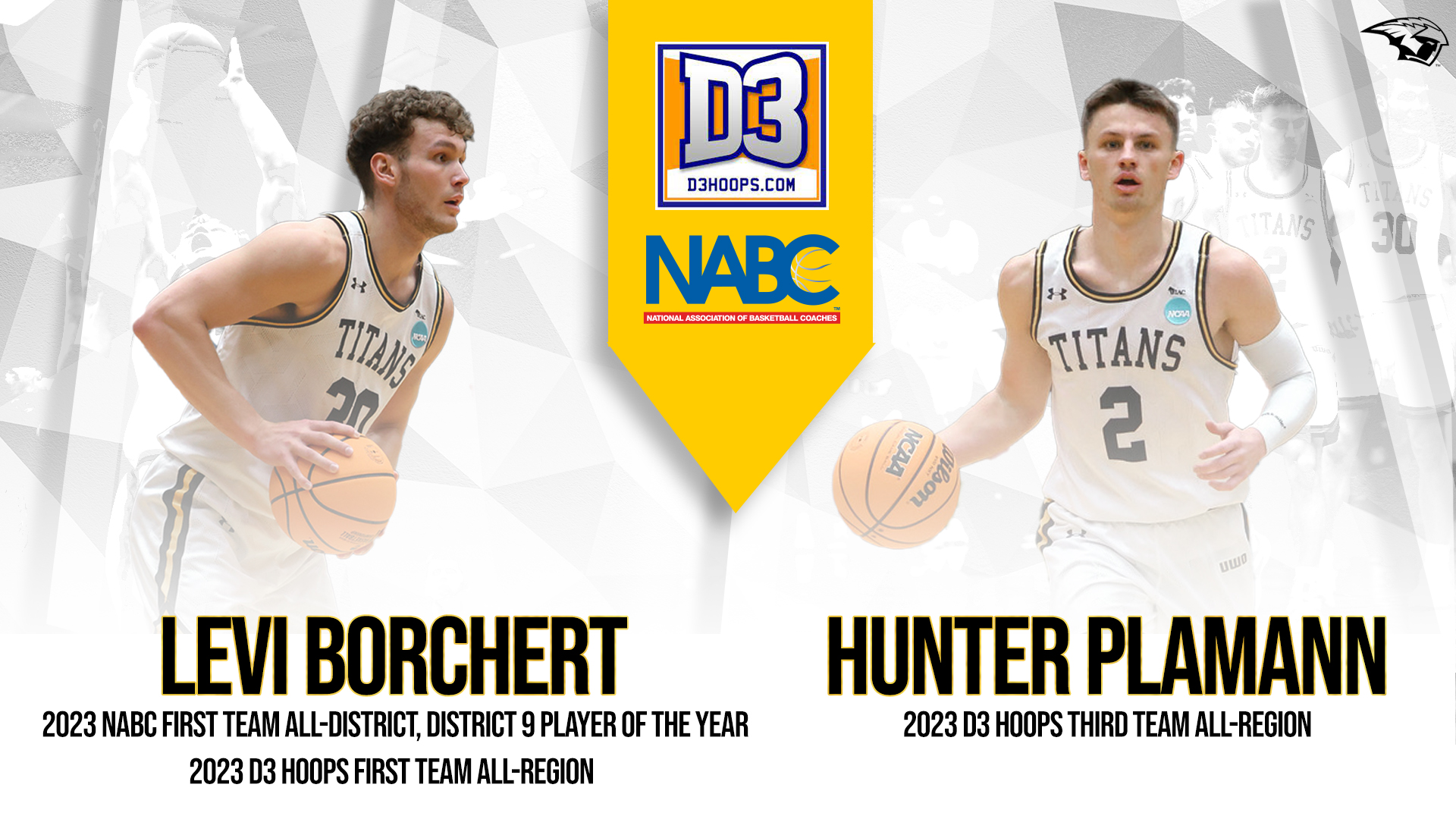 Borchert and Plamann Named to D3hoops Teams; Borchert Named to NABC First Team and Earns Player of the Year