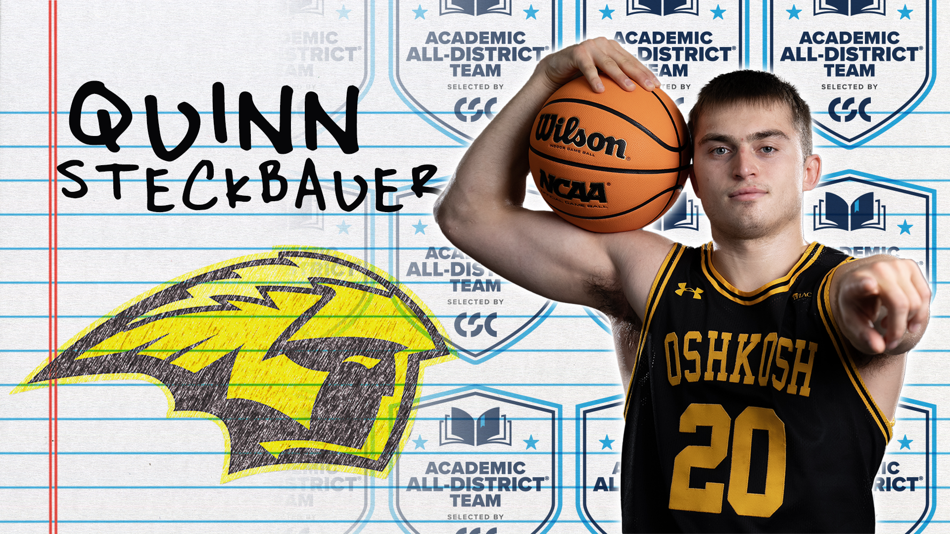 Steckbauer Tabbed For CSC Academic All-District Team
