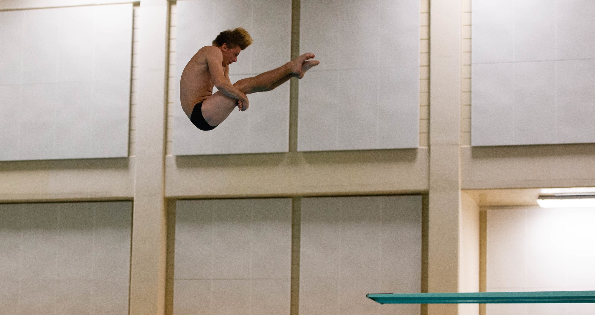 Matt Wilke won the 1- and 3-meter diving events at the Carthage College Classic.