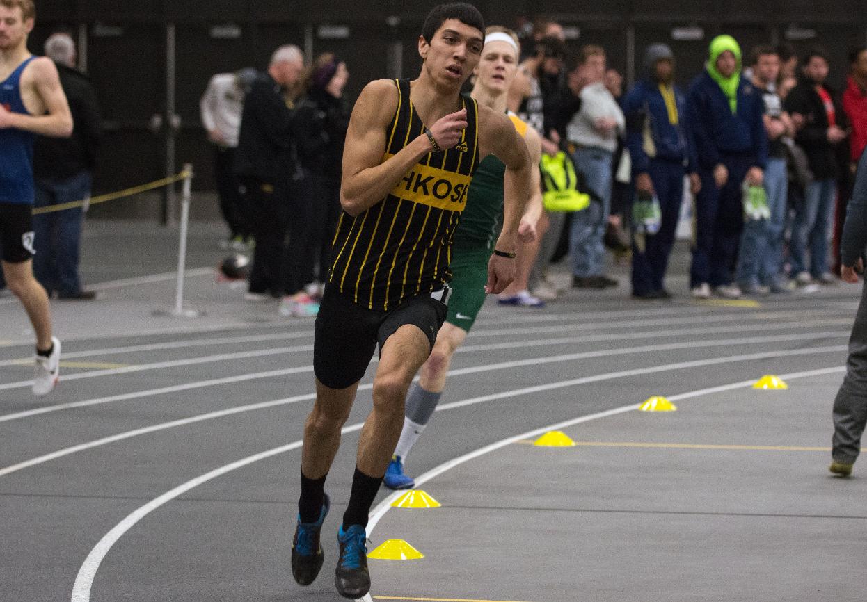 Roberto Lara won the mile run and placed sixth in the 800-meter run at the WIAC Indoor Championship.