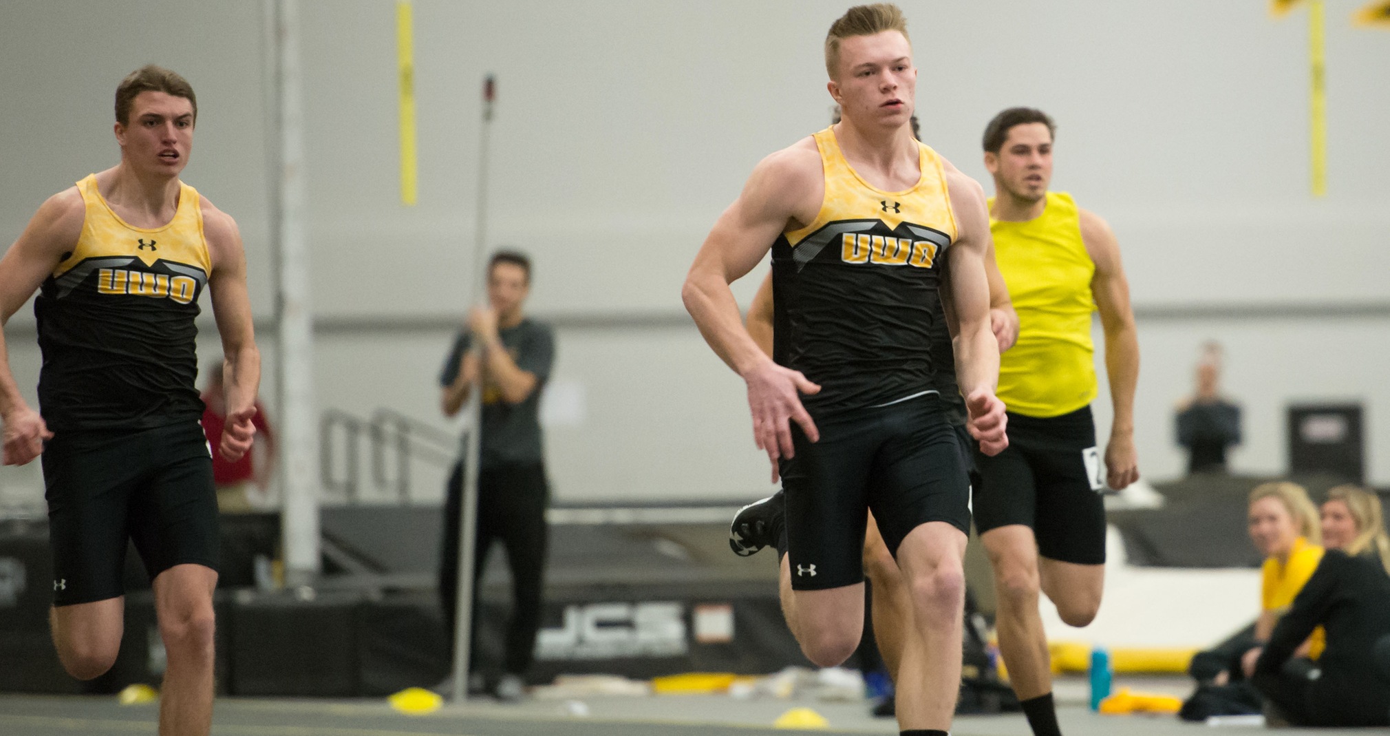 Erik Schwandt won the 60-meter dash and finished second at 200 meters.